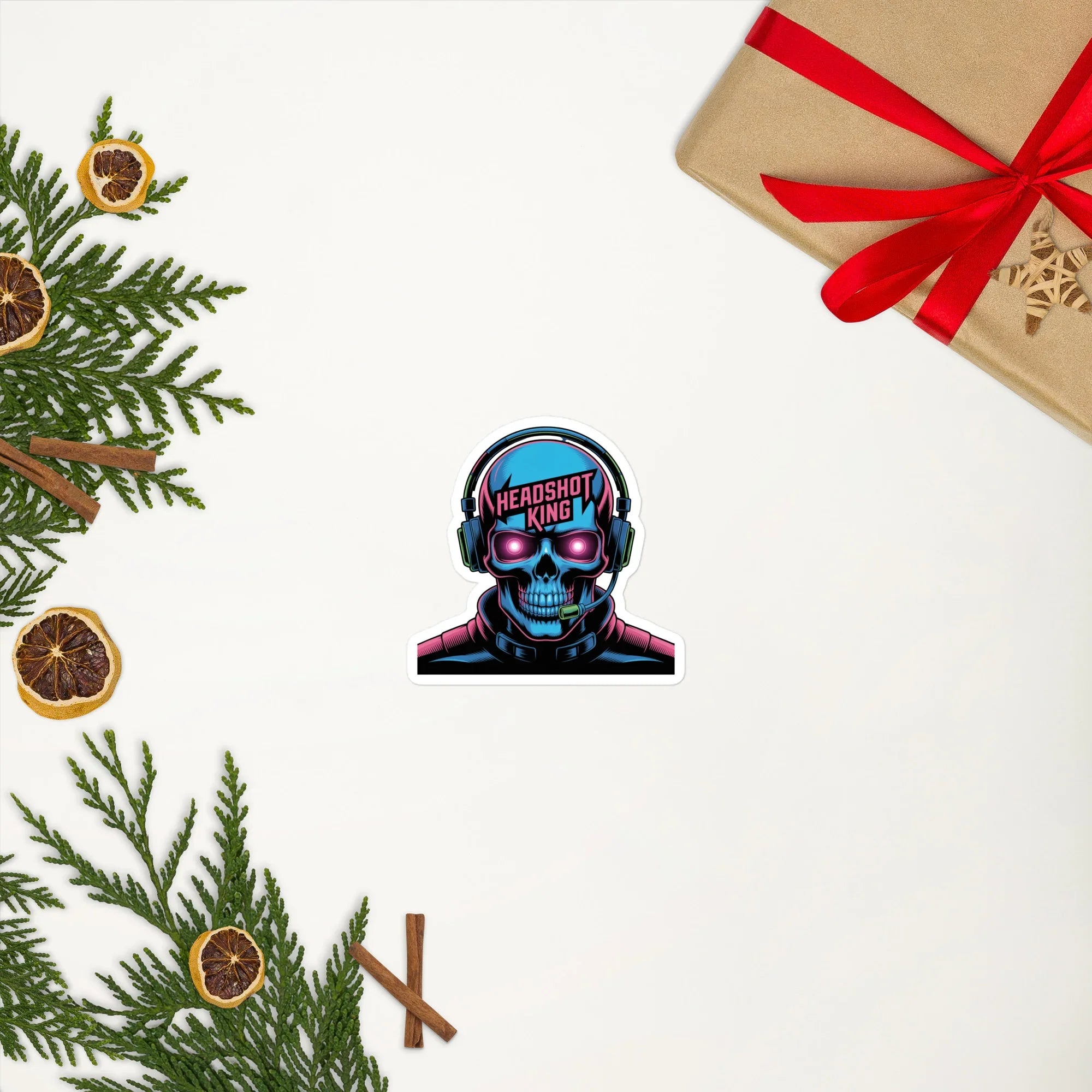 Headshot King – Neon Deathmatch Legend Sticker - RaZits