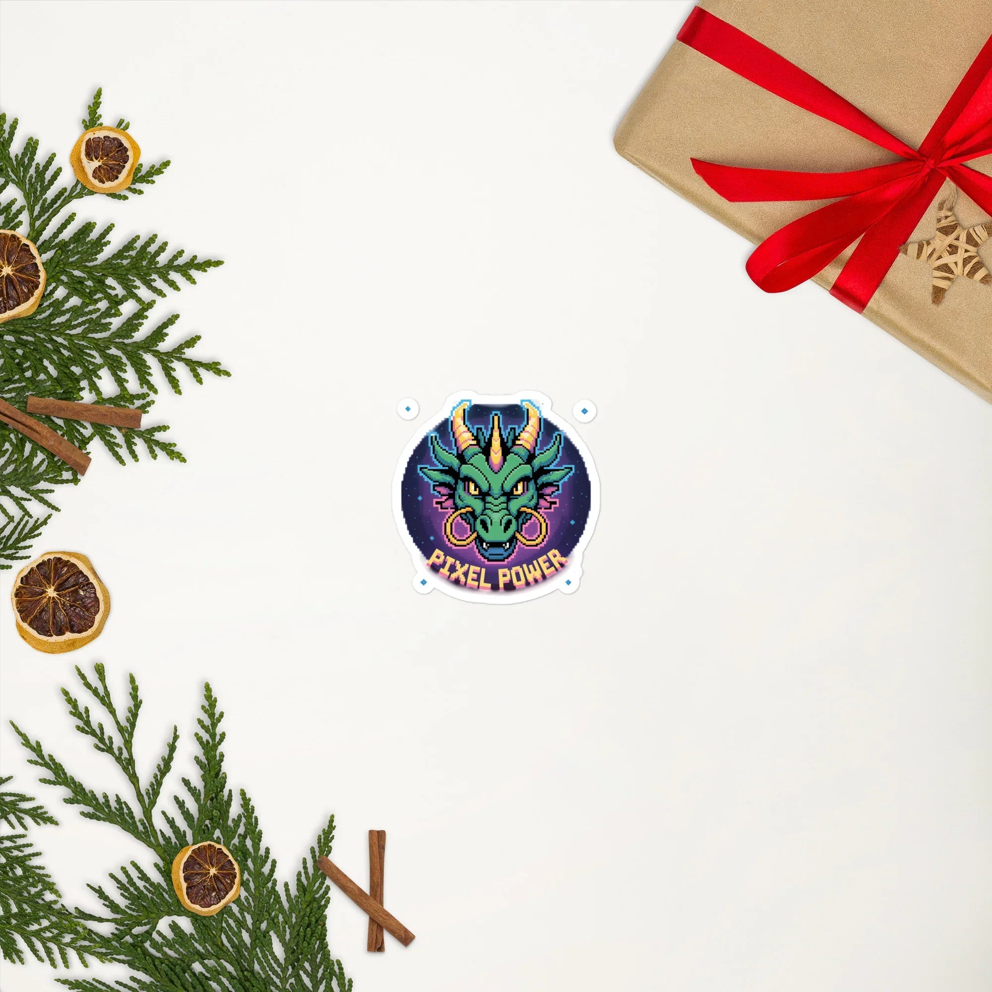 Pixel Power Dragon Gaming Sticker - RaZits