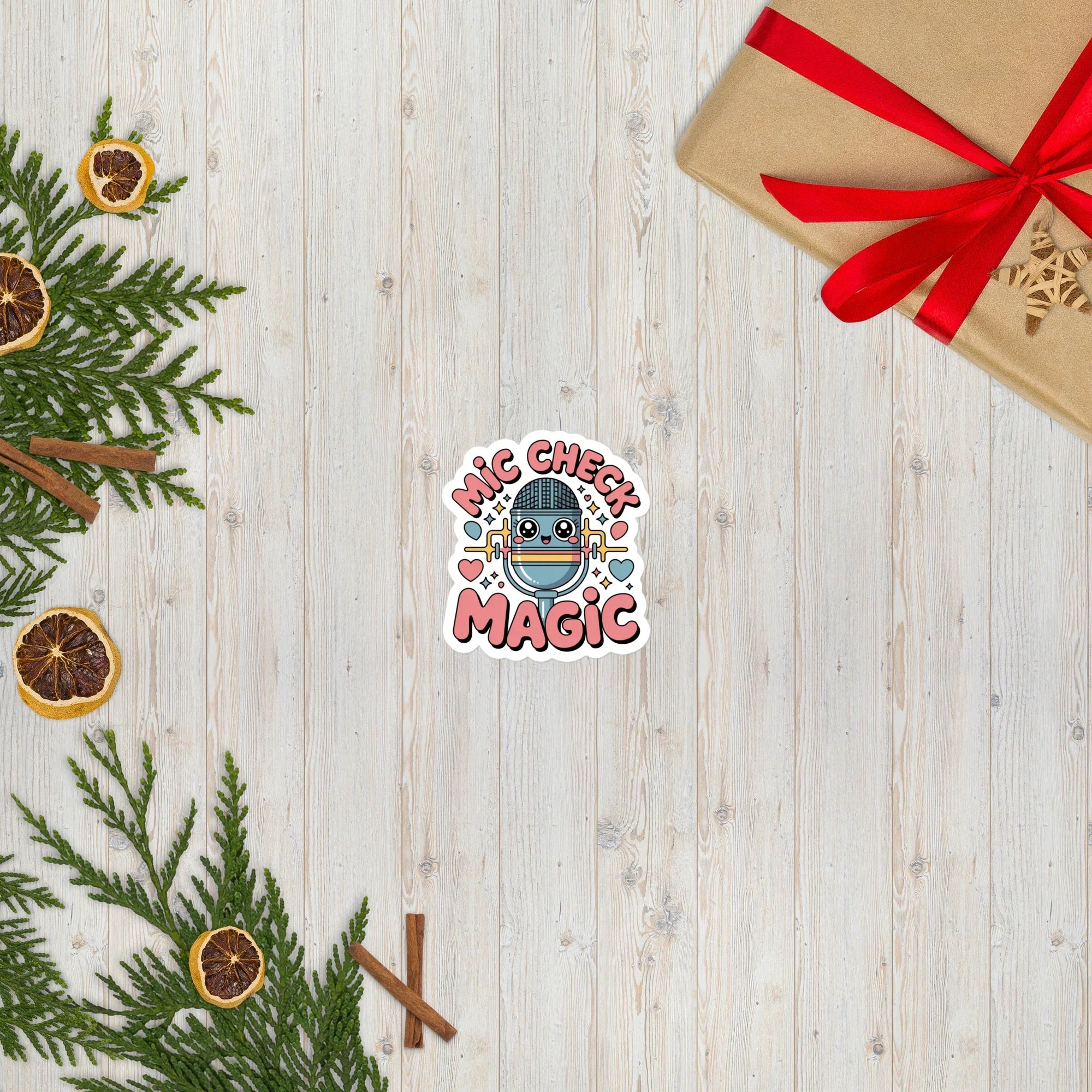 Mic Check Magic Sticker – Kawaii Microphone Sparkle - RaZits