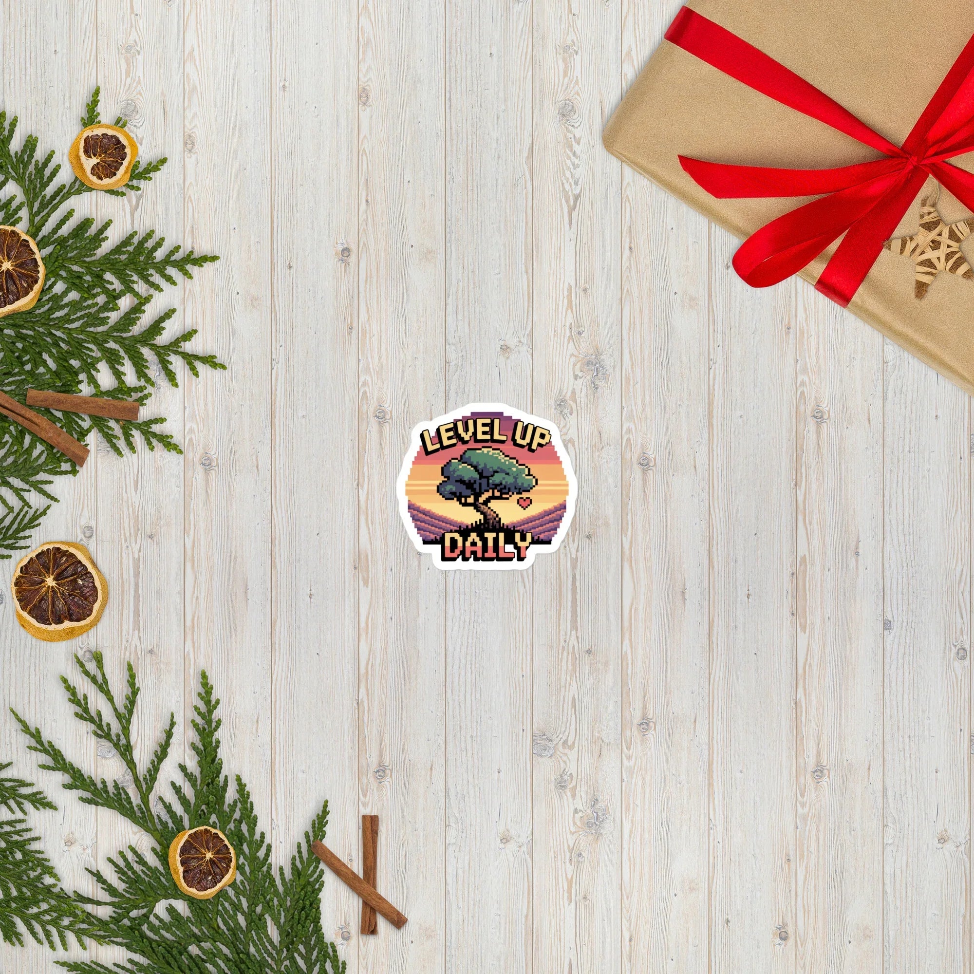 Level Up Daily – Retro Pixel Art Motivational Design - RaZits