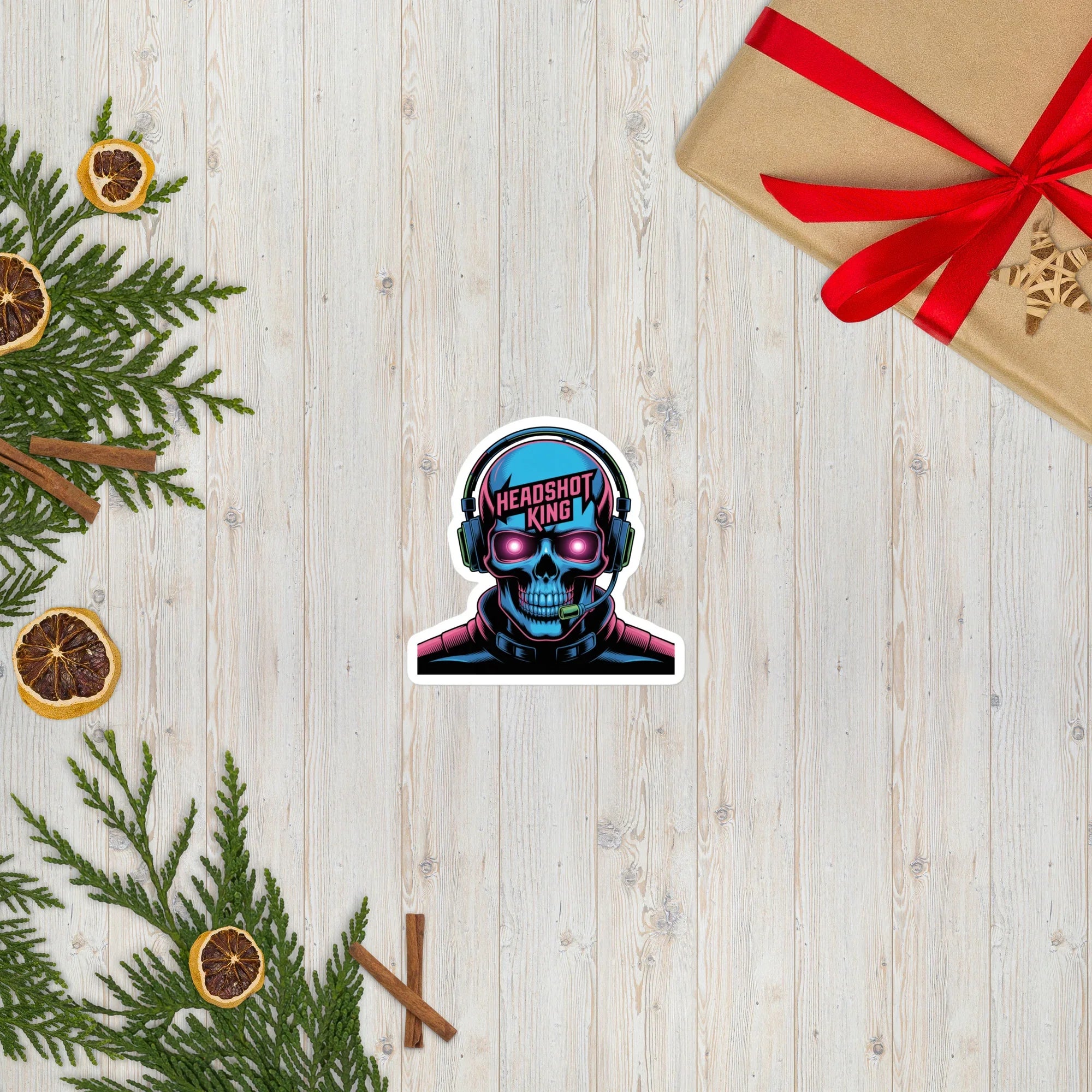 Headshot King – Neon Deathmatch Legend Sticker - RaZits