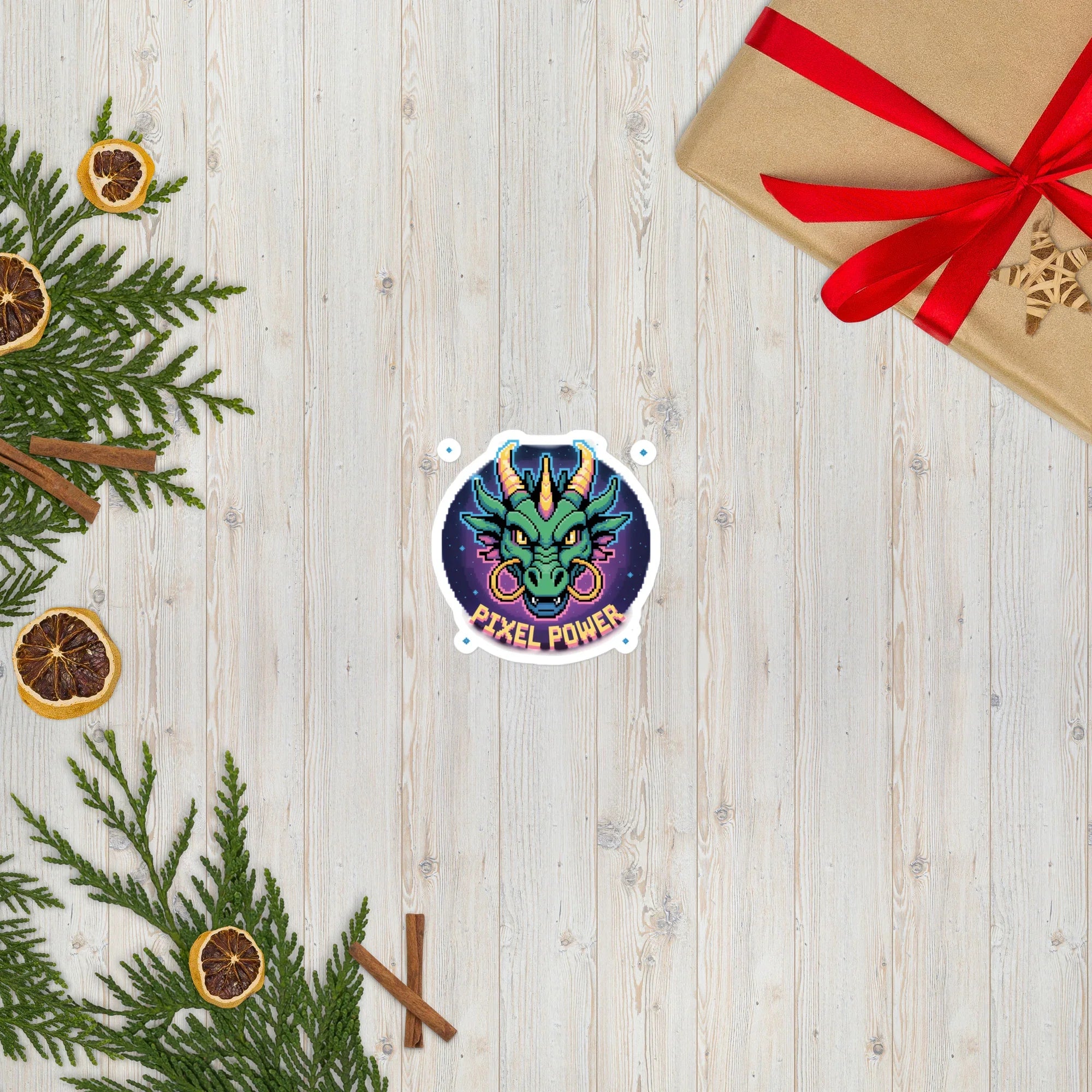 Pixel Power Dragon Gaming Sticker - RaZits