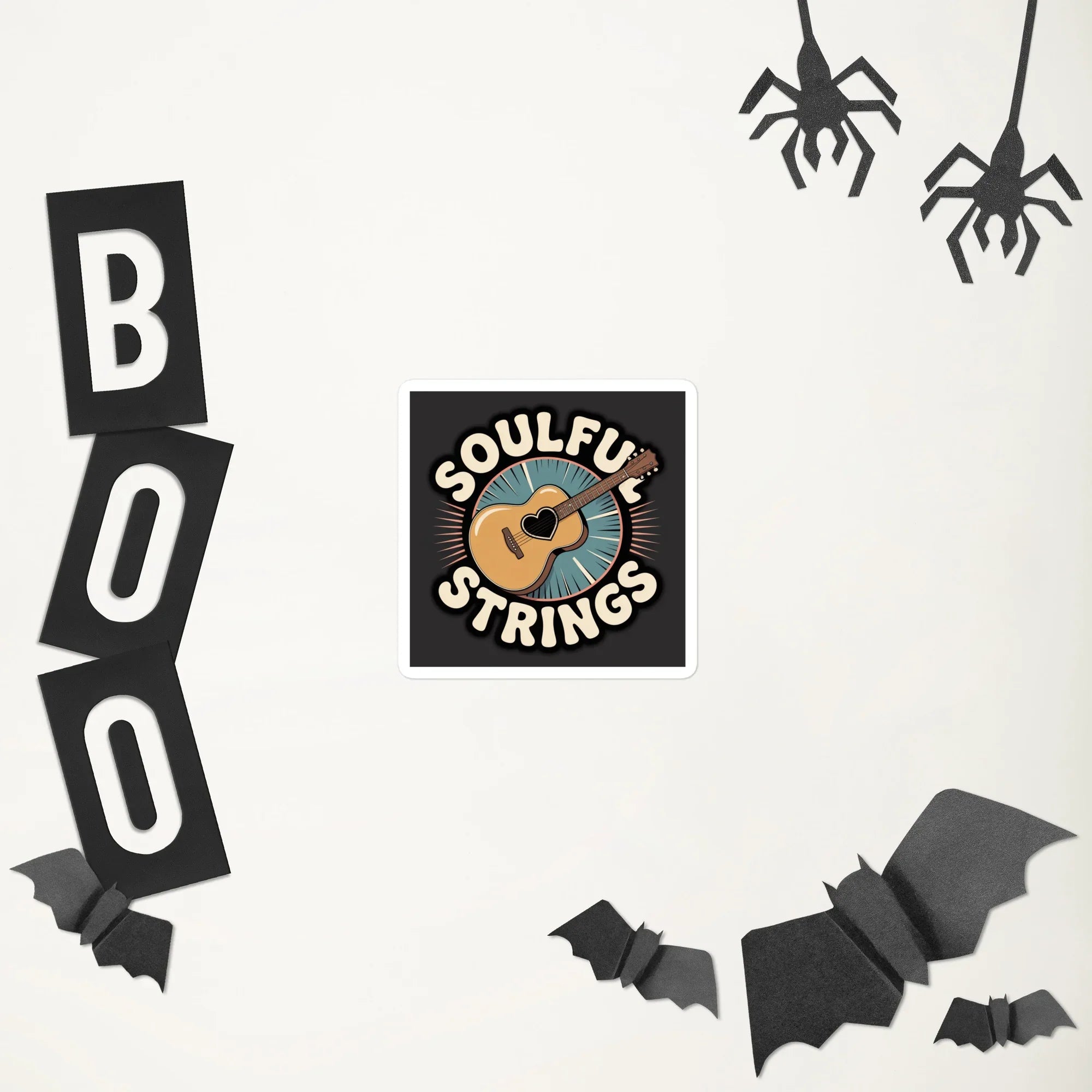 Soulful Strings Guitar Heart Sticker - RaZits