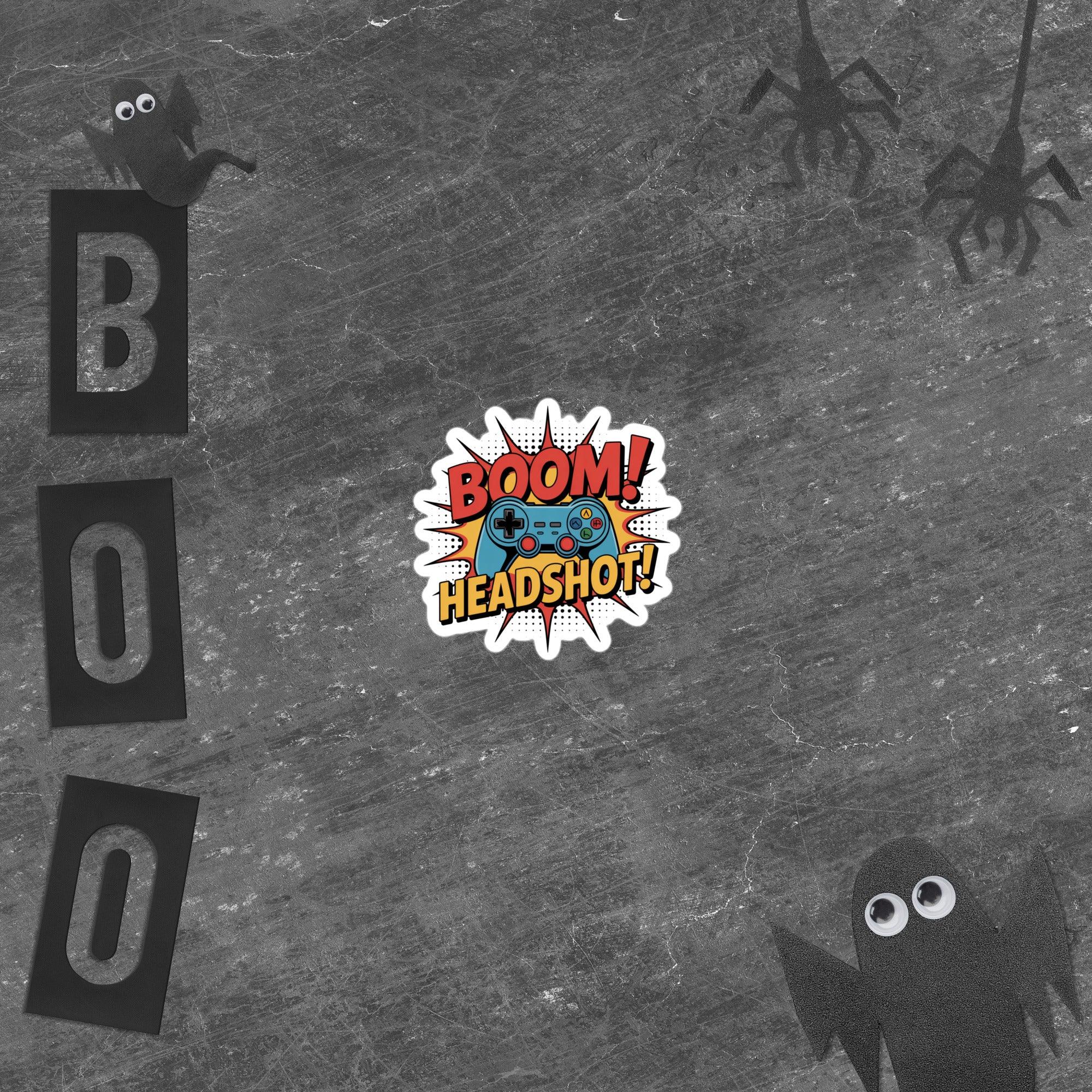 Boom Headshot Sticker – Comic Style Gamer Decal - RaZits