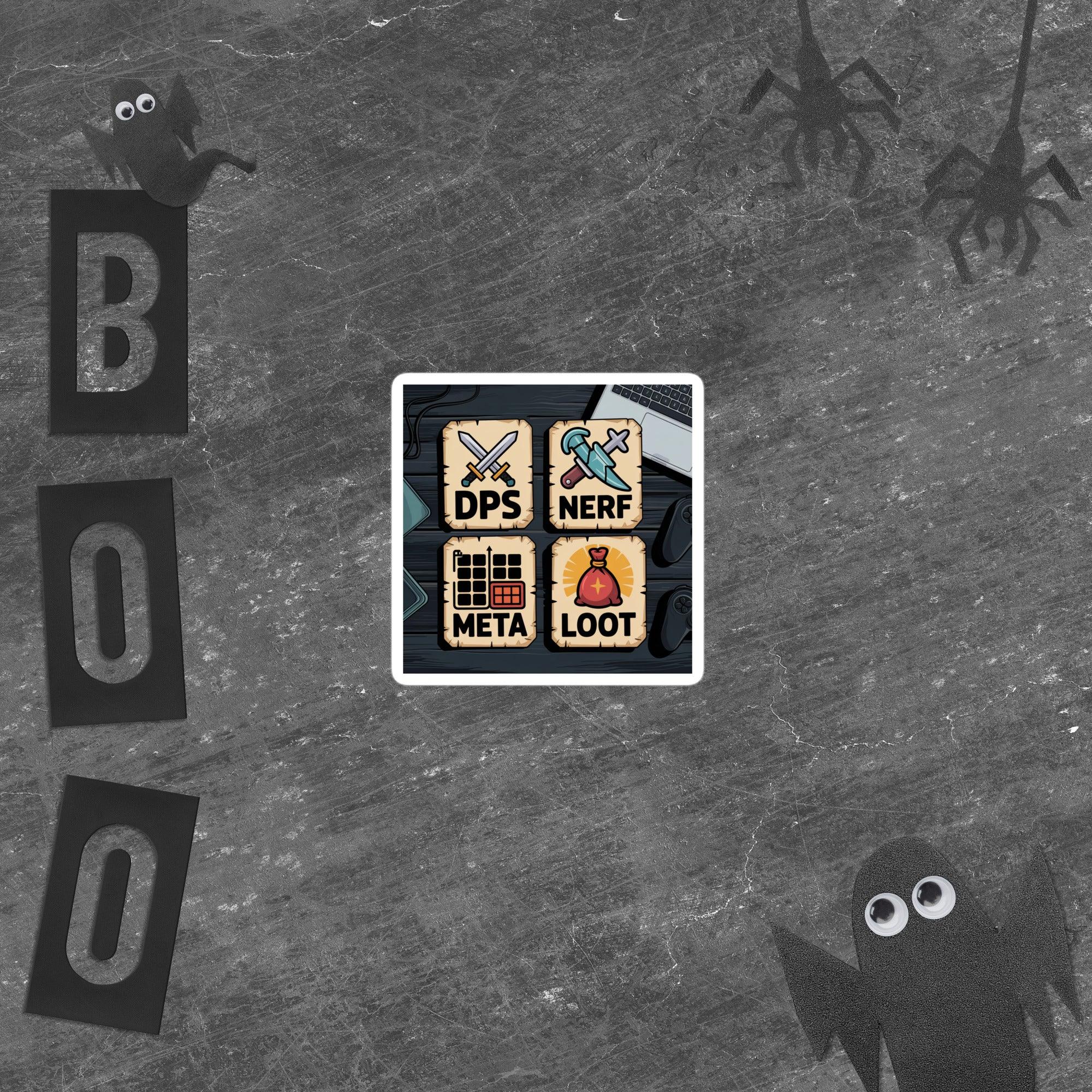 DPS NERF META LOOT Sticker – RPG Gamer Terms Decal - RaZits