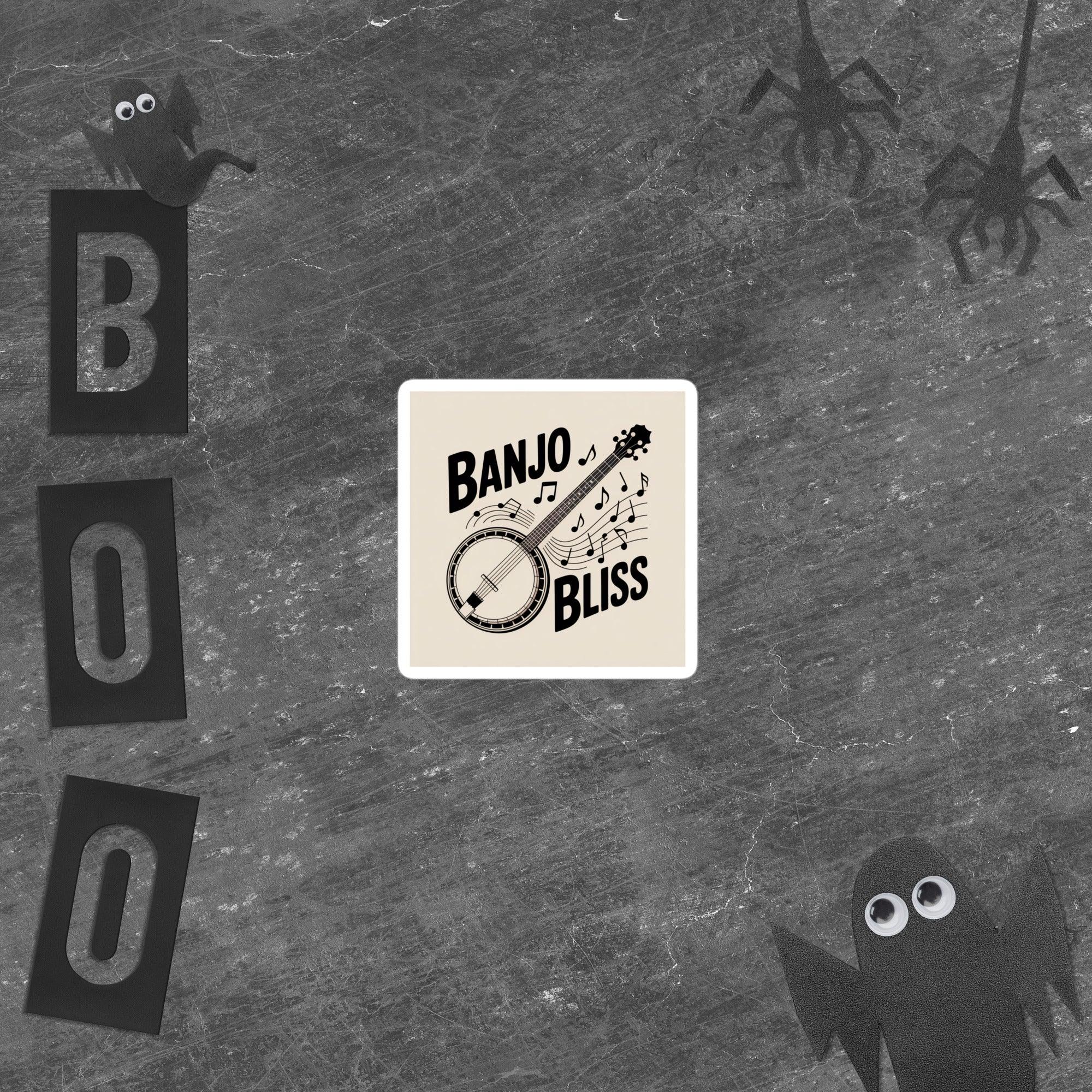 Banjo Bliss Sticker – Musical Strings That Sing - RaZits