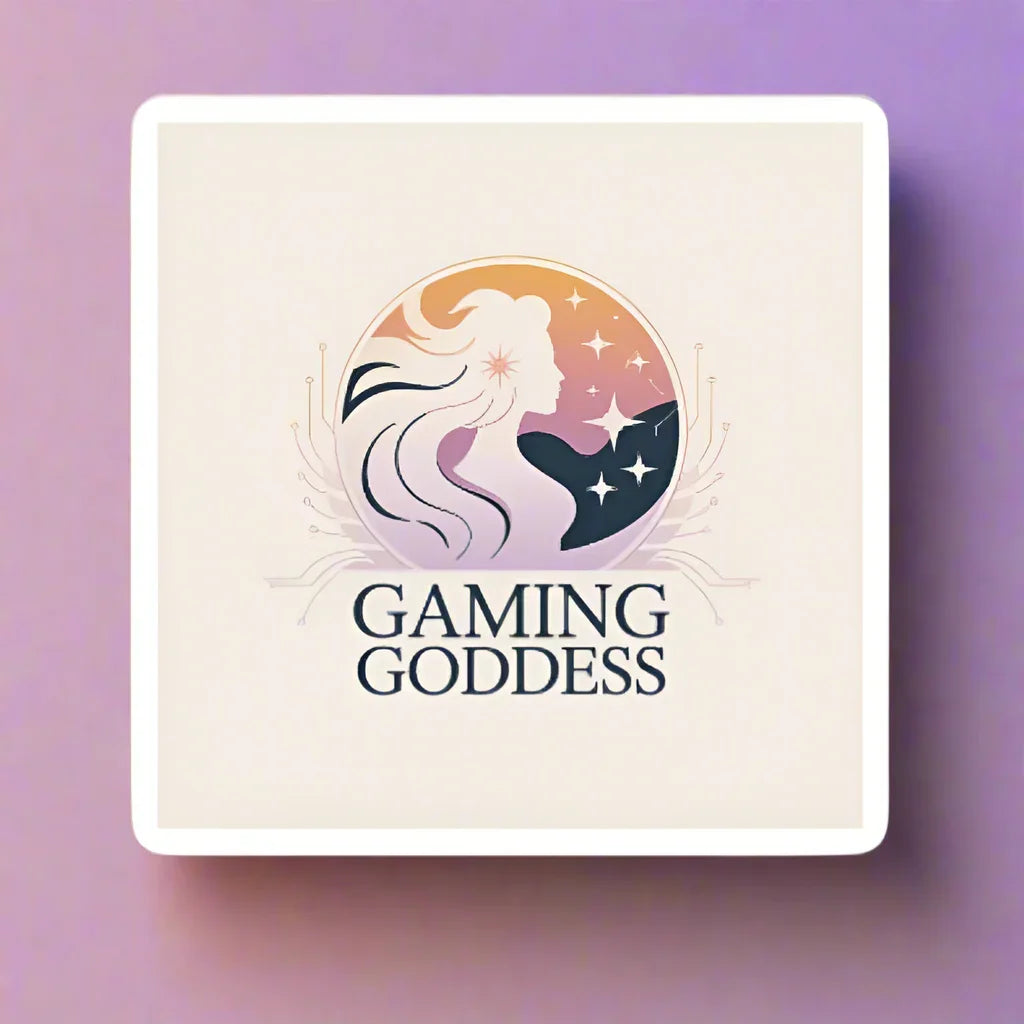 Gaming Goddess Pastel Sticker – Celestial Gamer Decal - RaZits