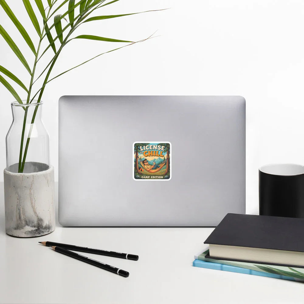 License to Chill – Camp Edition Sticker - RaZits