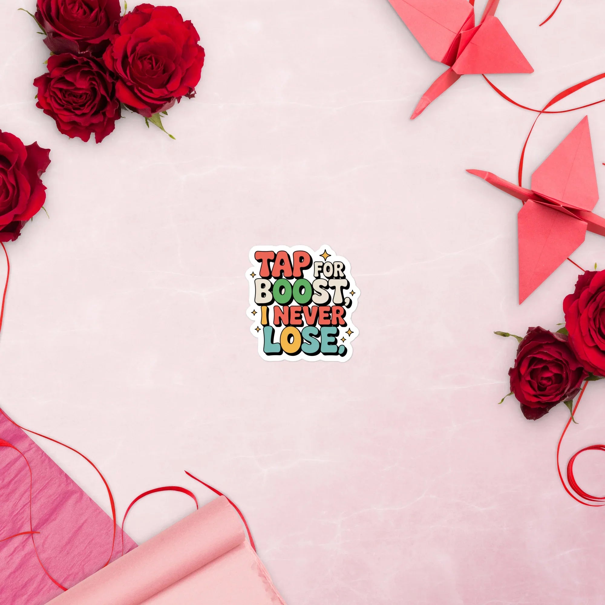 Tap for Boost Sticker – Colorful Gamer Quote Decal - RaZits