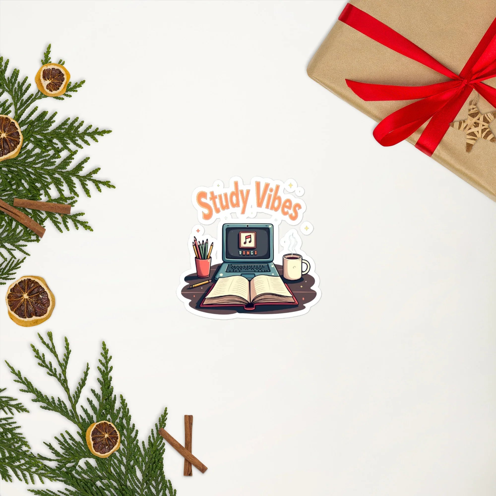 Study Vibes Cozy Desk Sticker - RaZits
