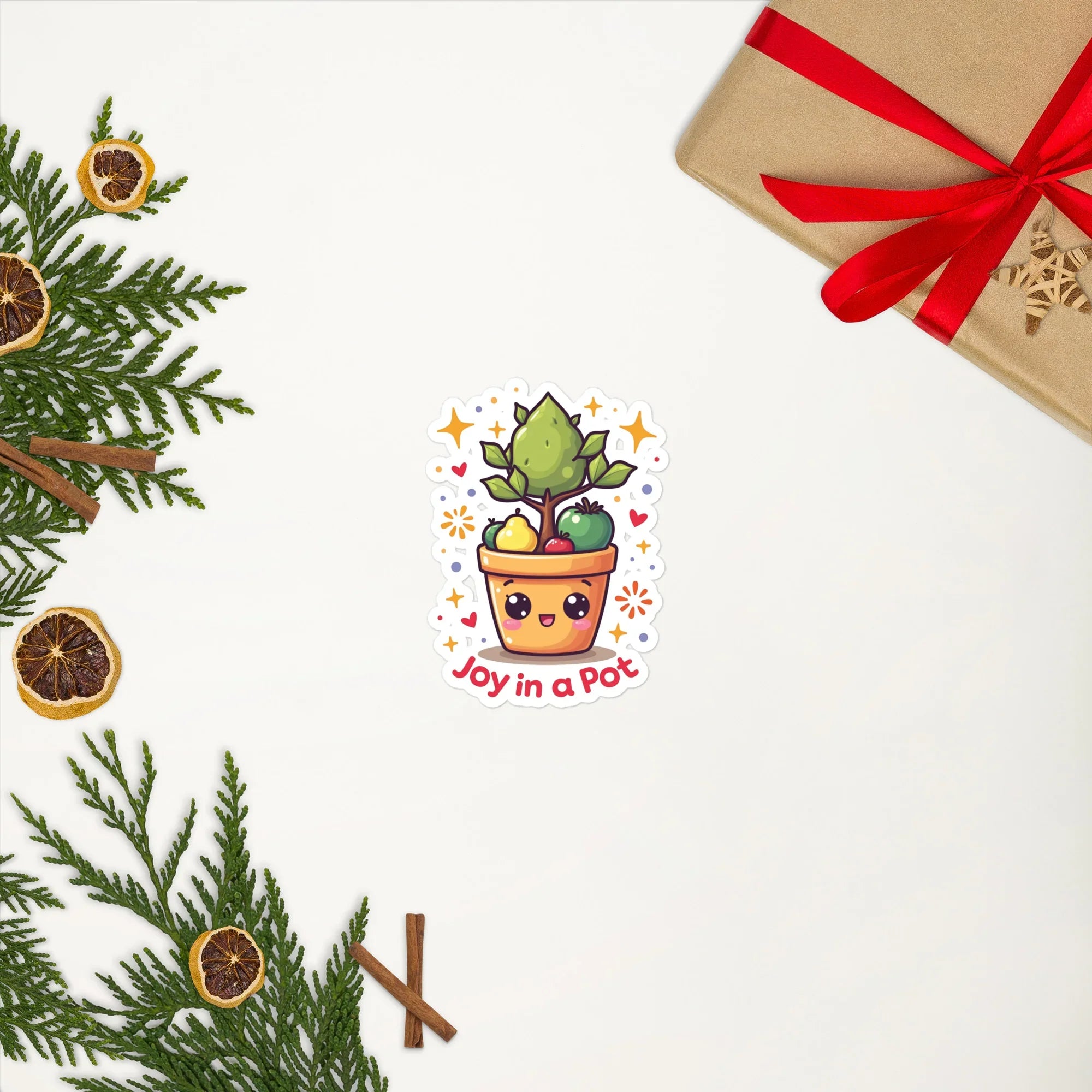 Joy in a Pot Sticker – Kawaii Garden Friends Vinyl - RaZits
