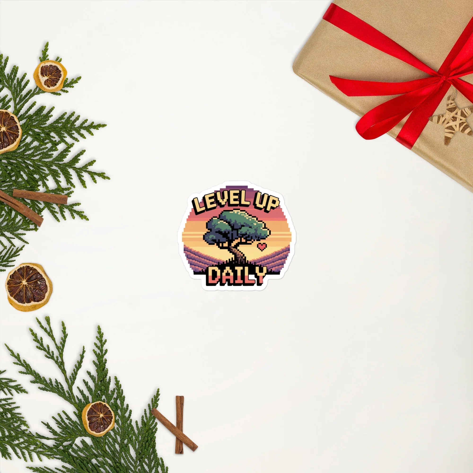 Level Up Daily – Retro Pixel Art Motivational Design - RaZits