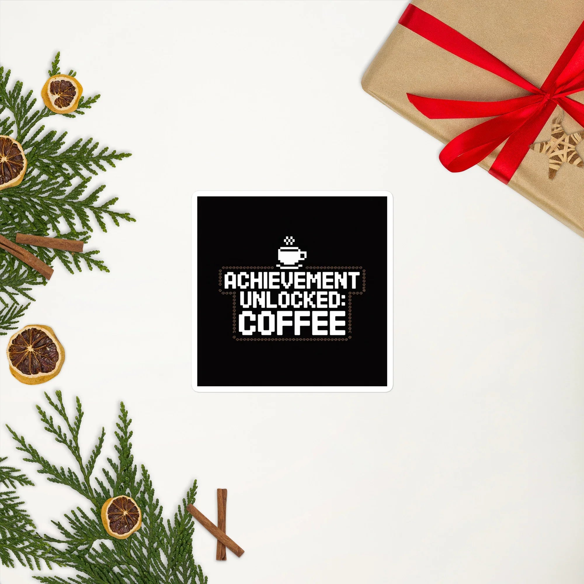 Achievement Unlocked: Coffee – Pixel Gamer Humor Design - RaZits