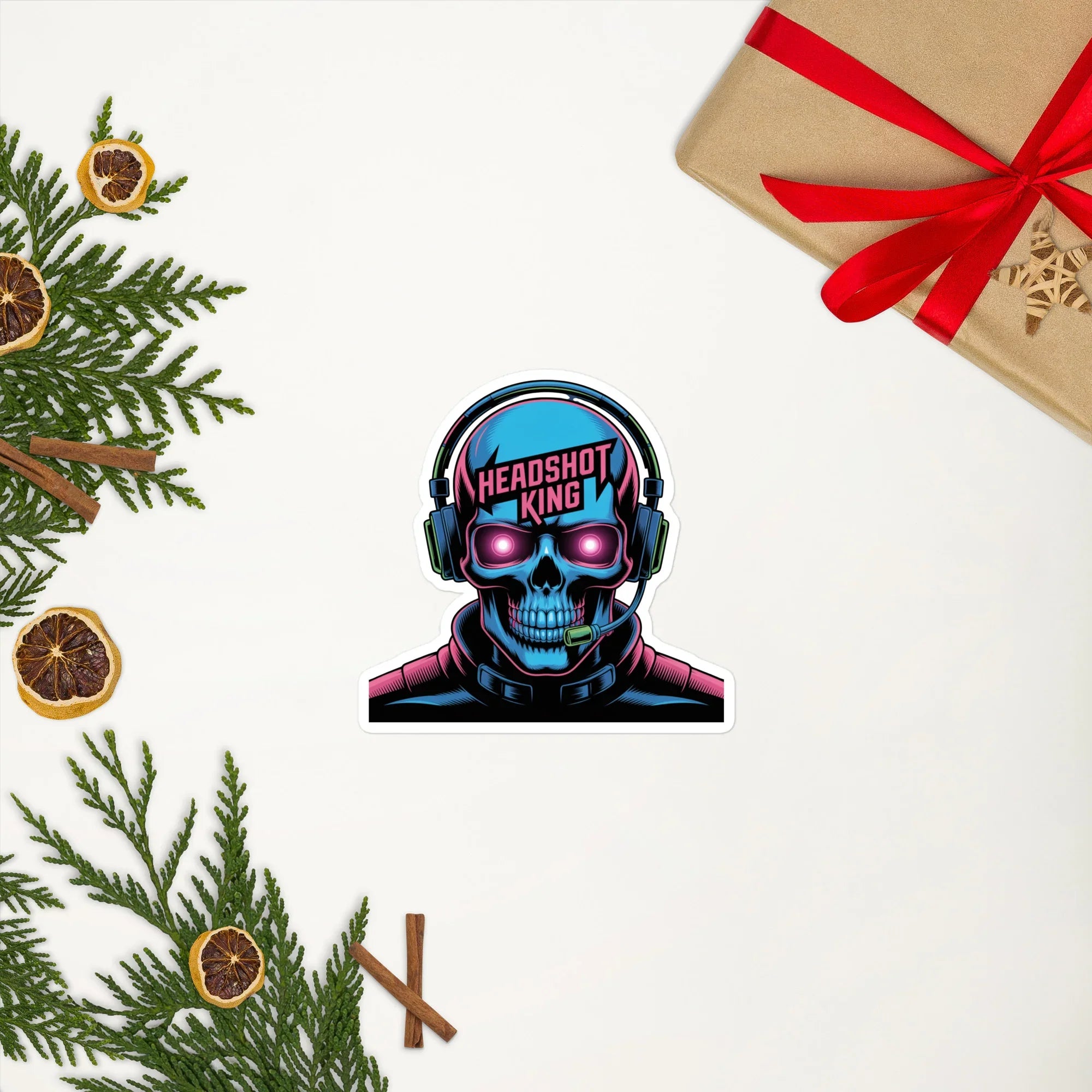 Headshot King – Neon Deathmatch Legend Sticker - RaZits