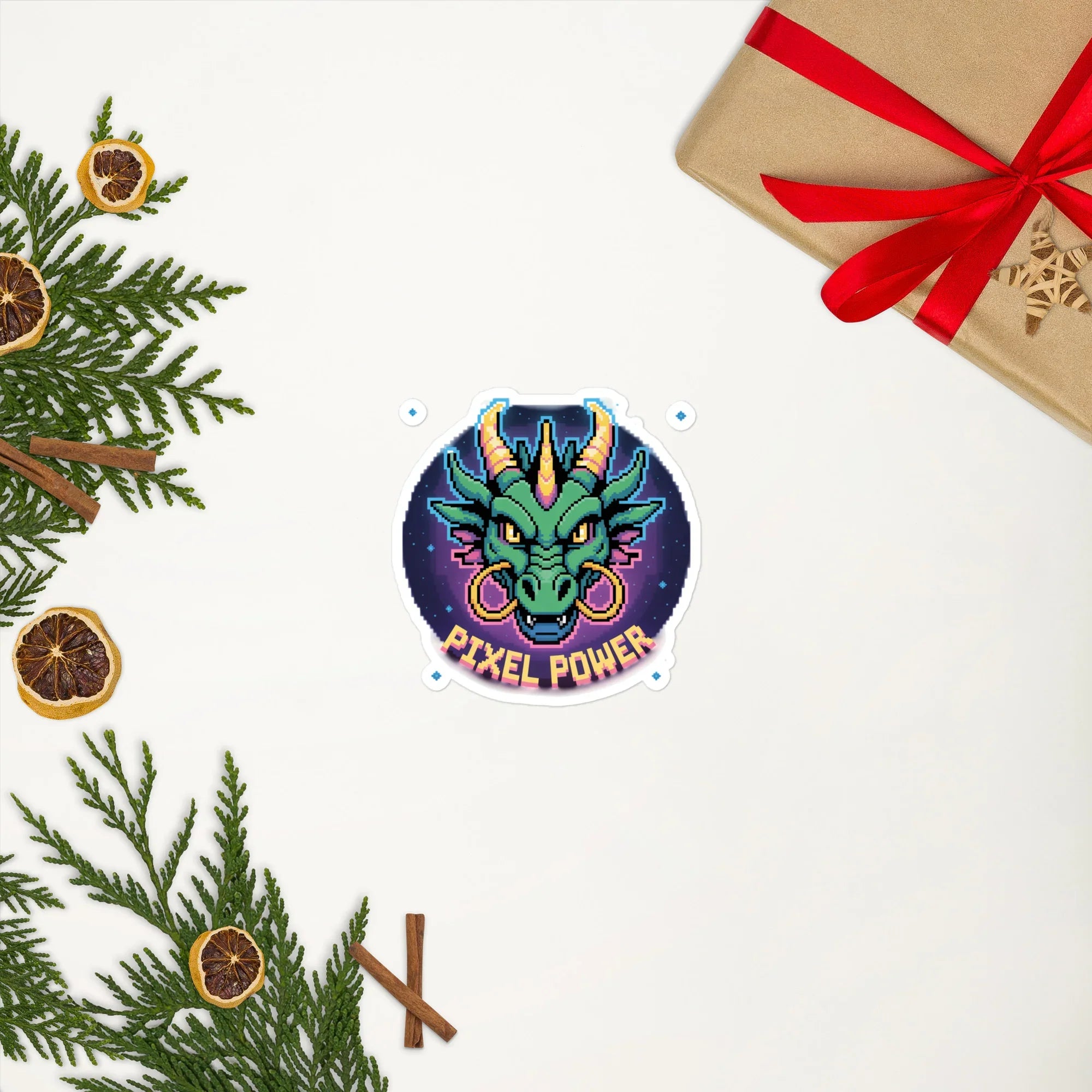 Pixel Power Dragon Gaming Sticker - RaZits