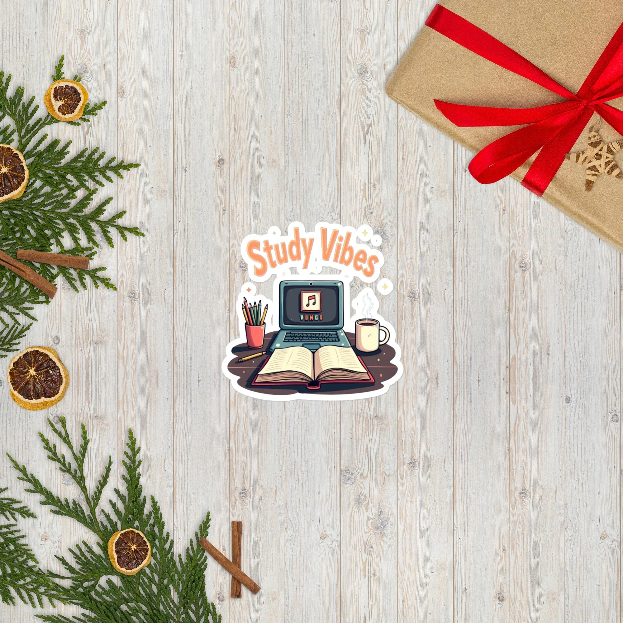 Study Vibes Cozy Desk Sticker - RaZits