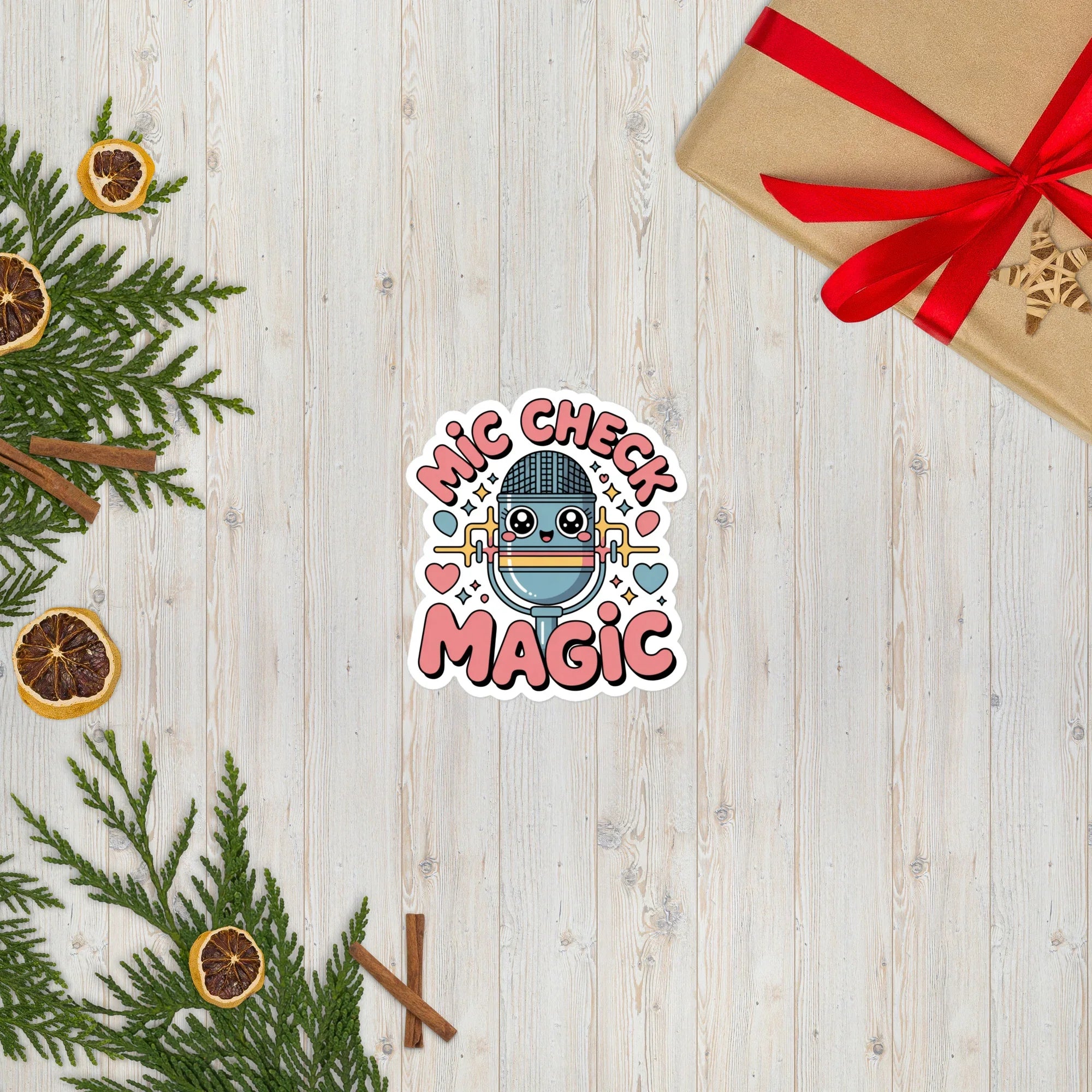Mic Check Magic Sticker – Kawaii Microphone Sparkle - RaZits