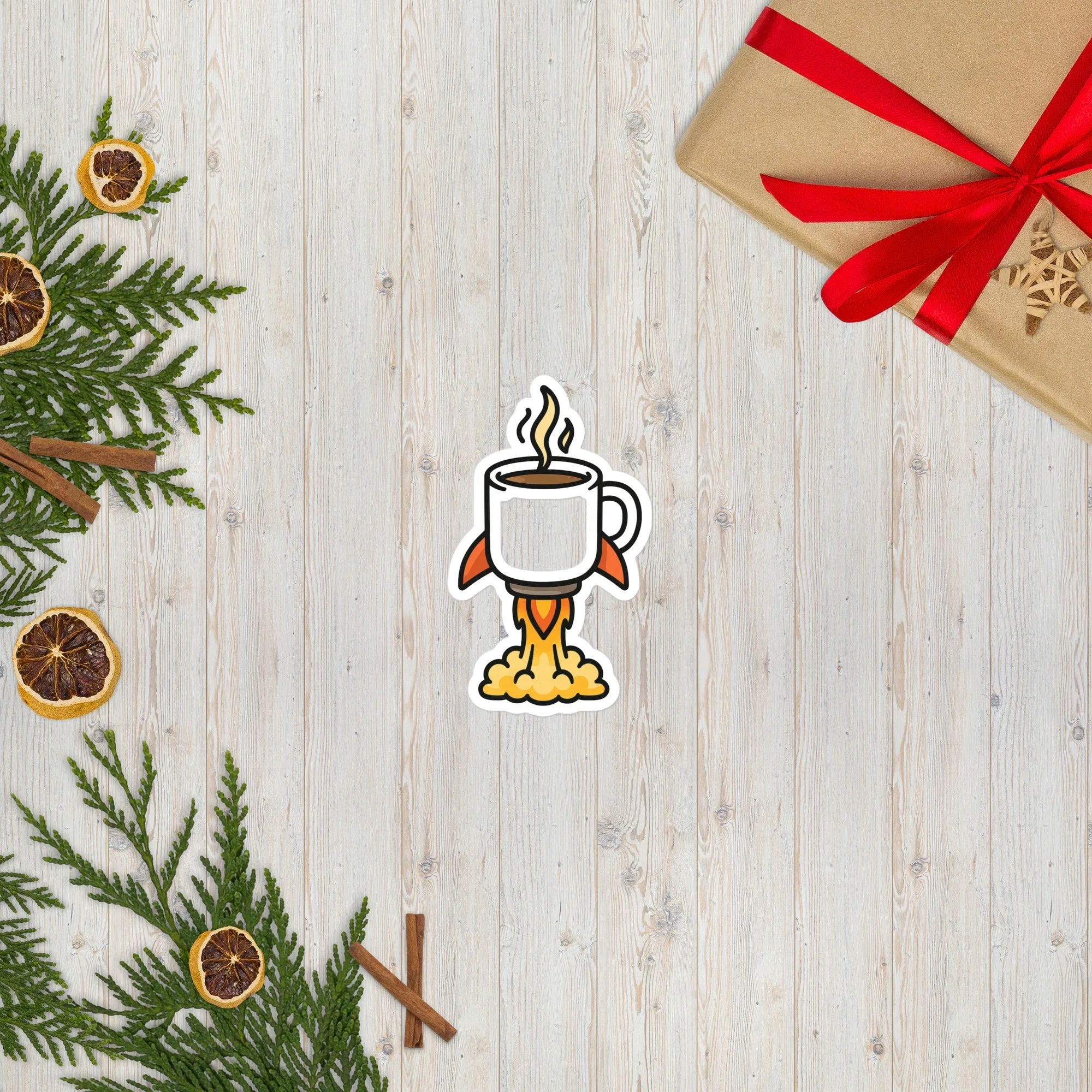 Rocket Mug Sticker – Launch Your Brew - RaZits