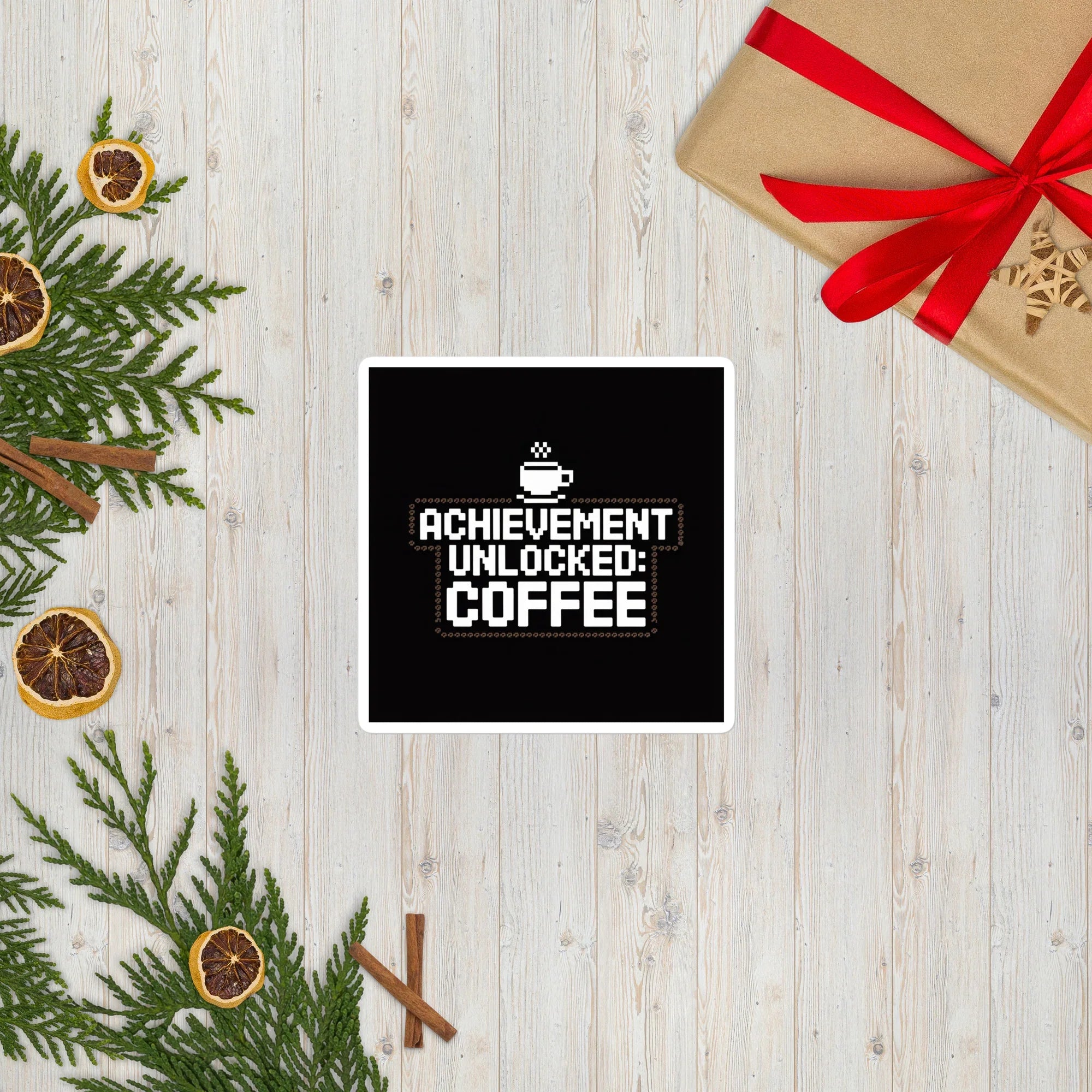 Achievement Unlocked: Coffee – Pixel Gamer Humor Design - RaZits