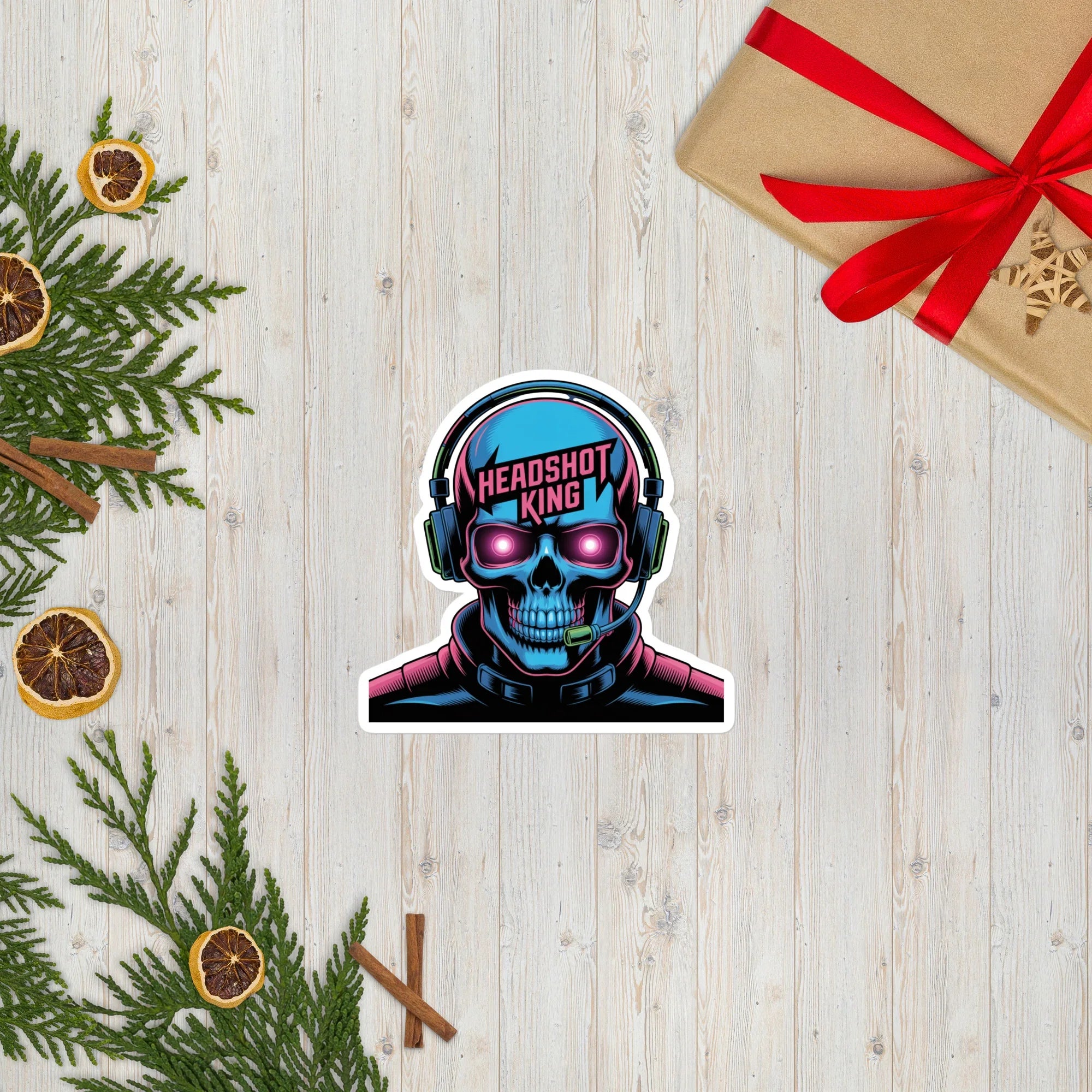 Headshot King – Neon Deathmatch Legend Sticker - RaZits