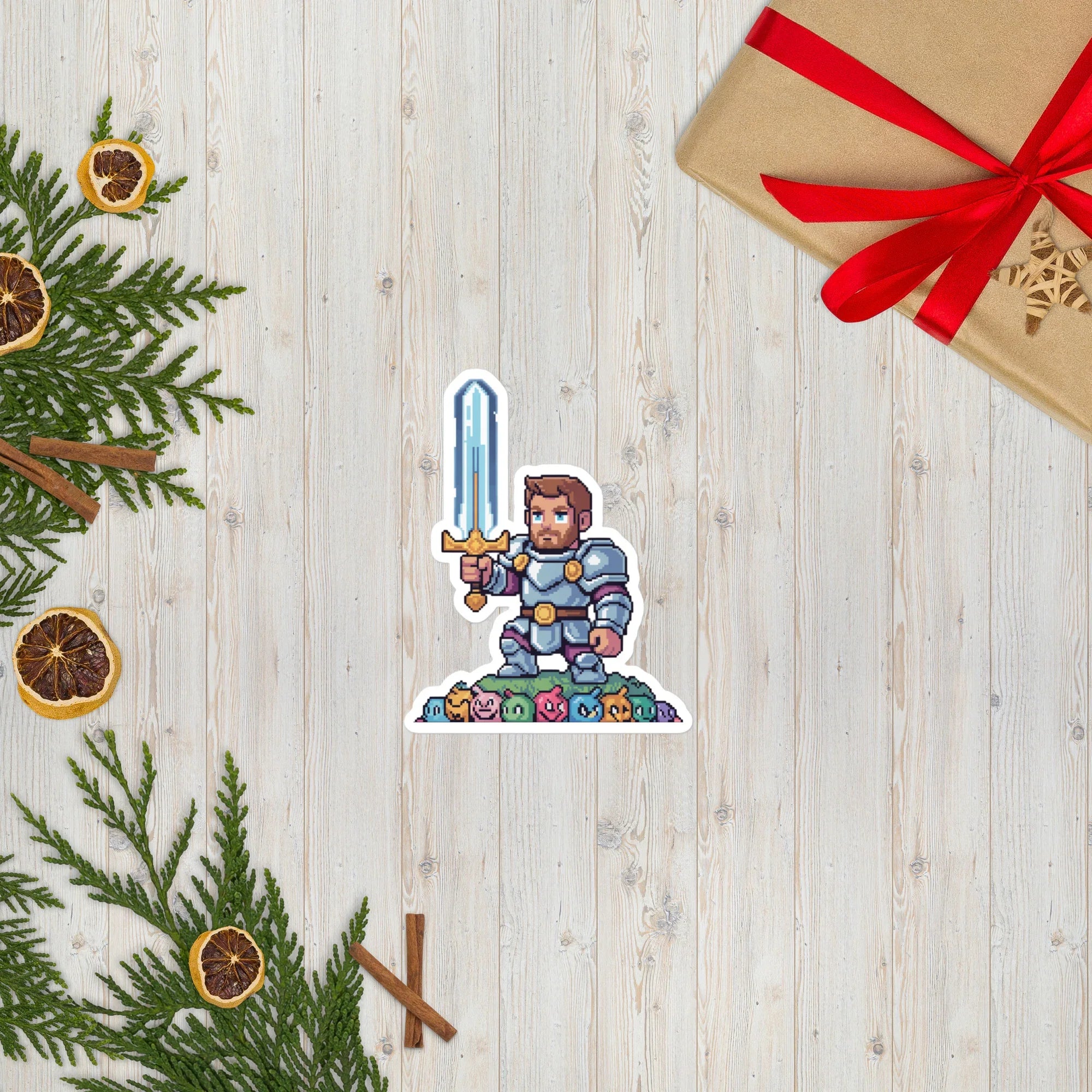 Pixel Art Gaming Sticker – Retro Gamer Design & Pixel Character Art - RaZits