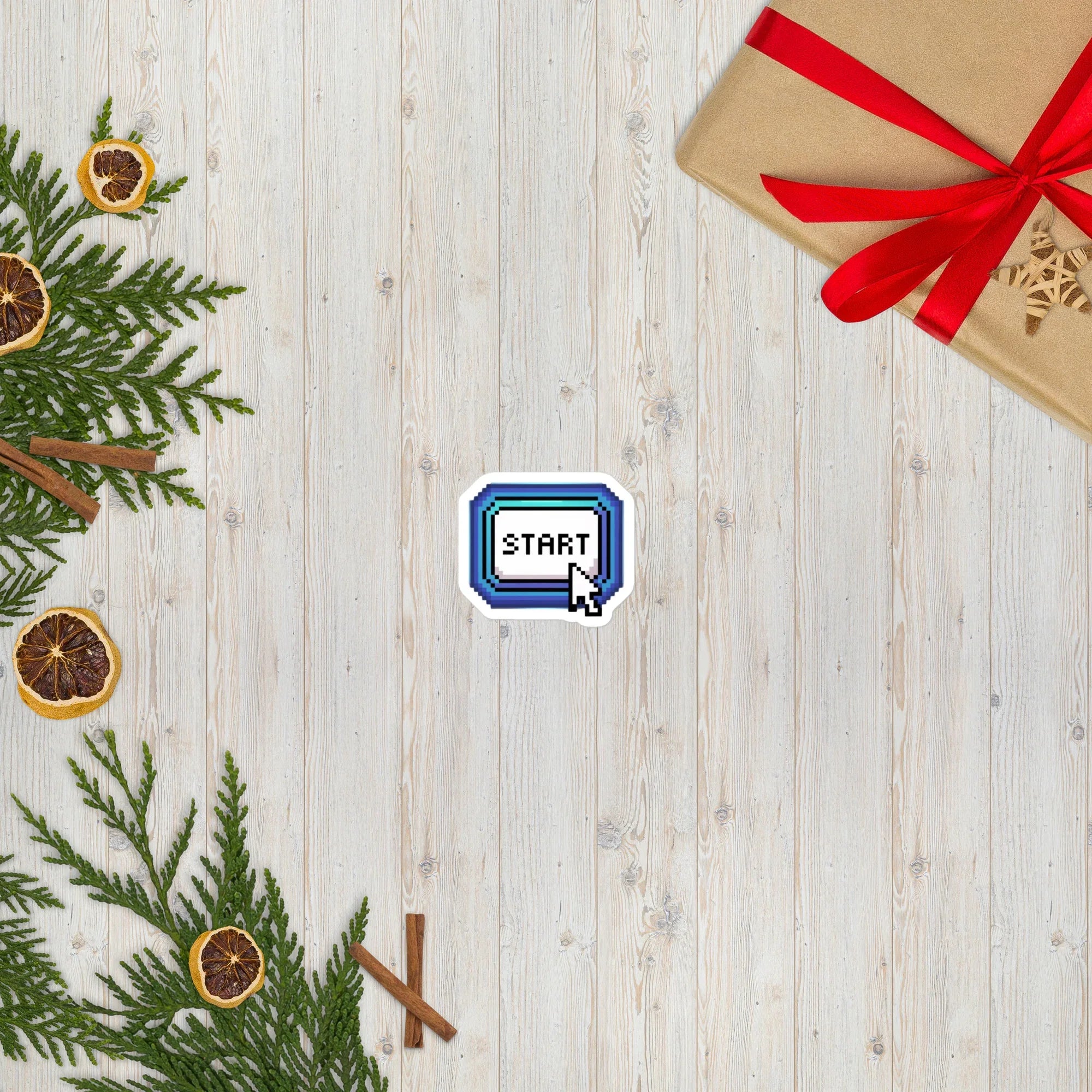 Press Start – Retro Gamer Pixel Aesthetic Sticker - RaZits