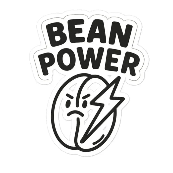 Bean Power Sticker – Lightning Bold Coffee Energy - RaZits