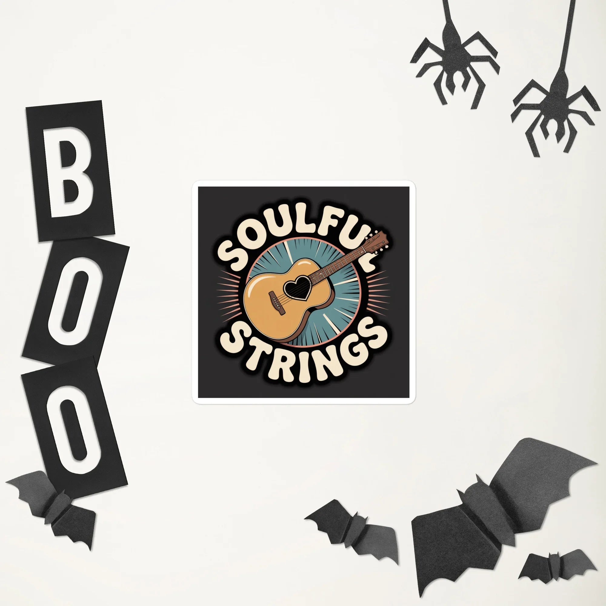 Soulful Strings Guitar Heart Sticker - RaZits