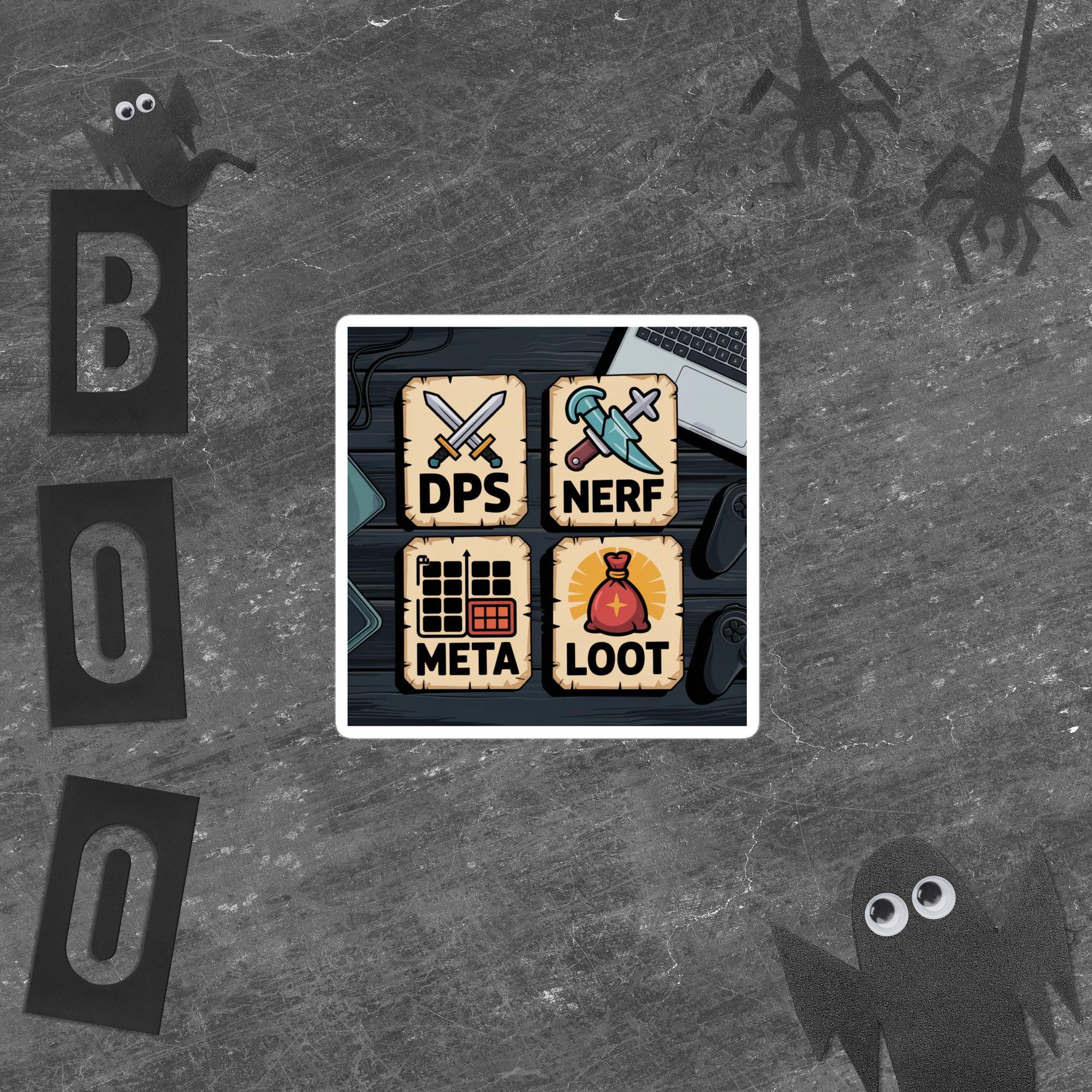 DPS NERF META LOOT Sticker – RPG Gamer Terms Decal - RaZits