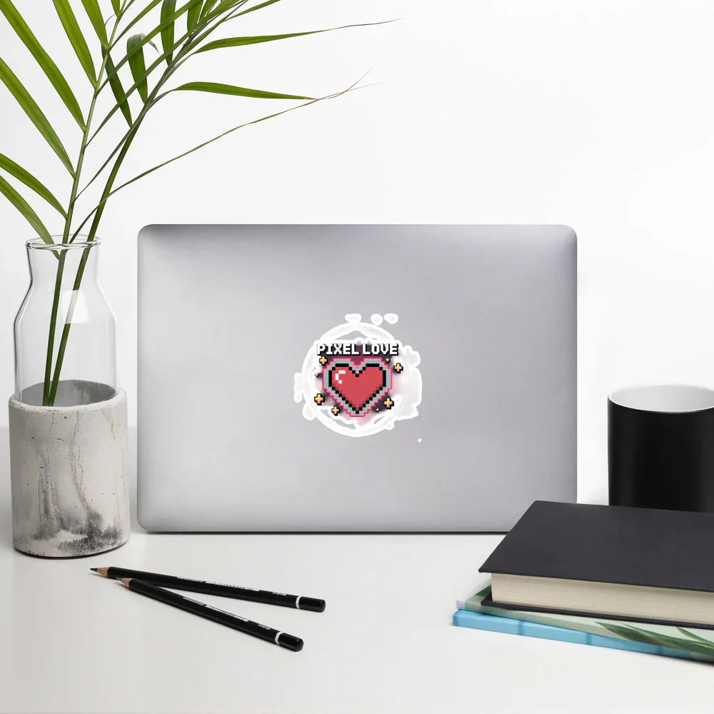 Pixel Love Heart Sticker for Retro Gamers - RaZits