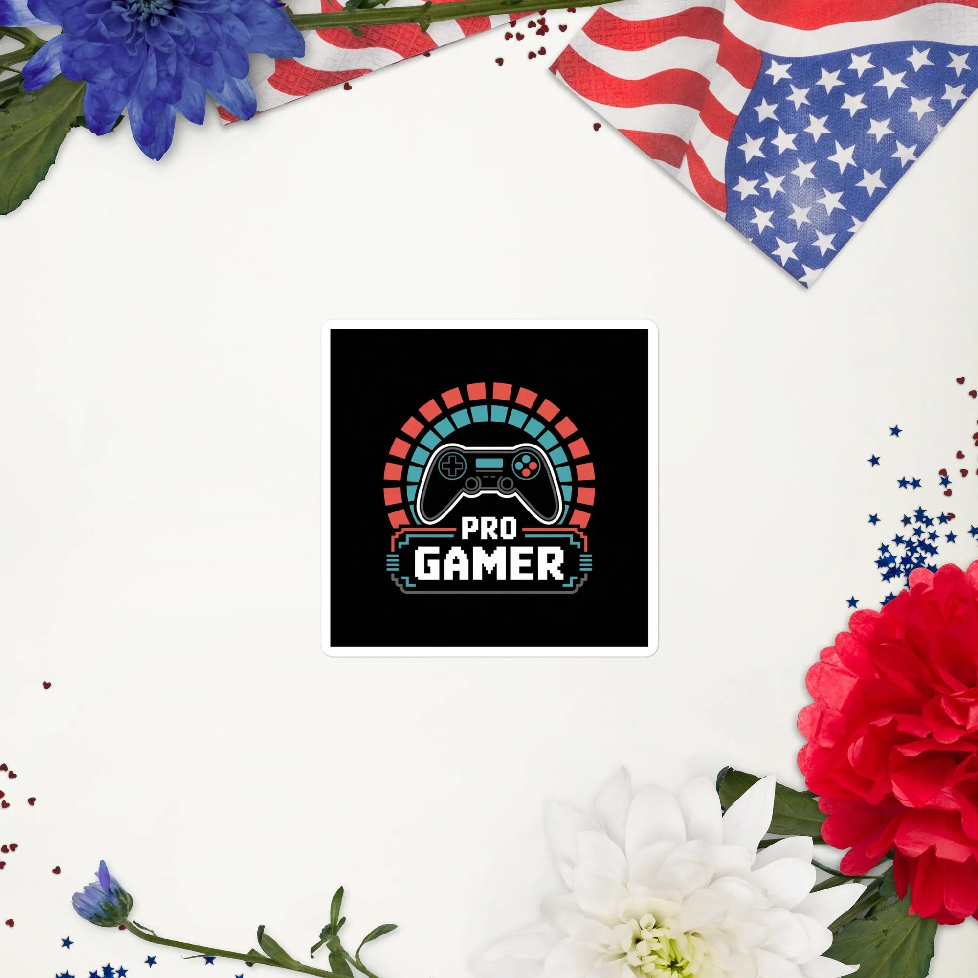 Pro Gamer Sticker – Retro Pixel Gaming Controller Decal - RaZits