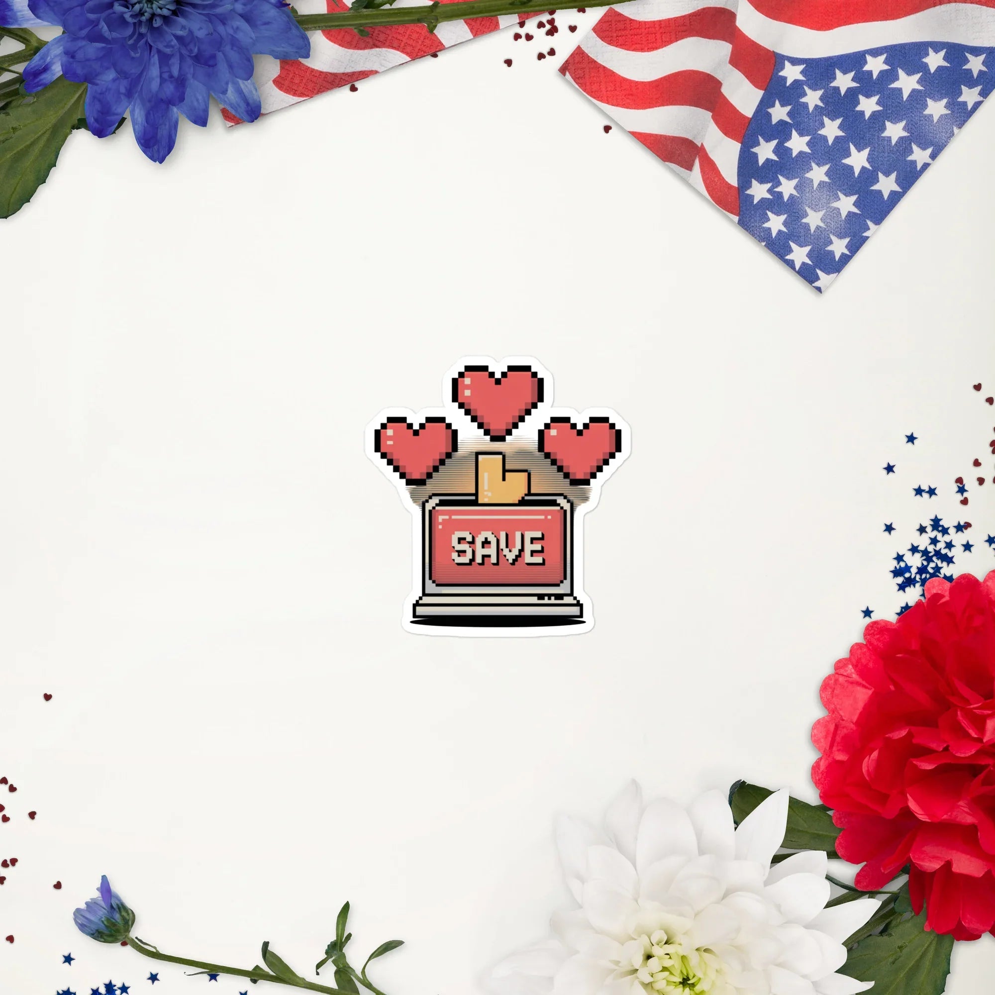 Save Point – Retro Pixel Gamer Aesthetic Sticker for 8-Bit Setup Lovers - RaZits