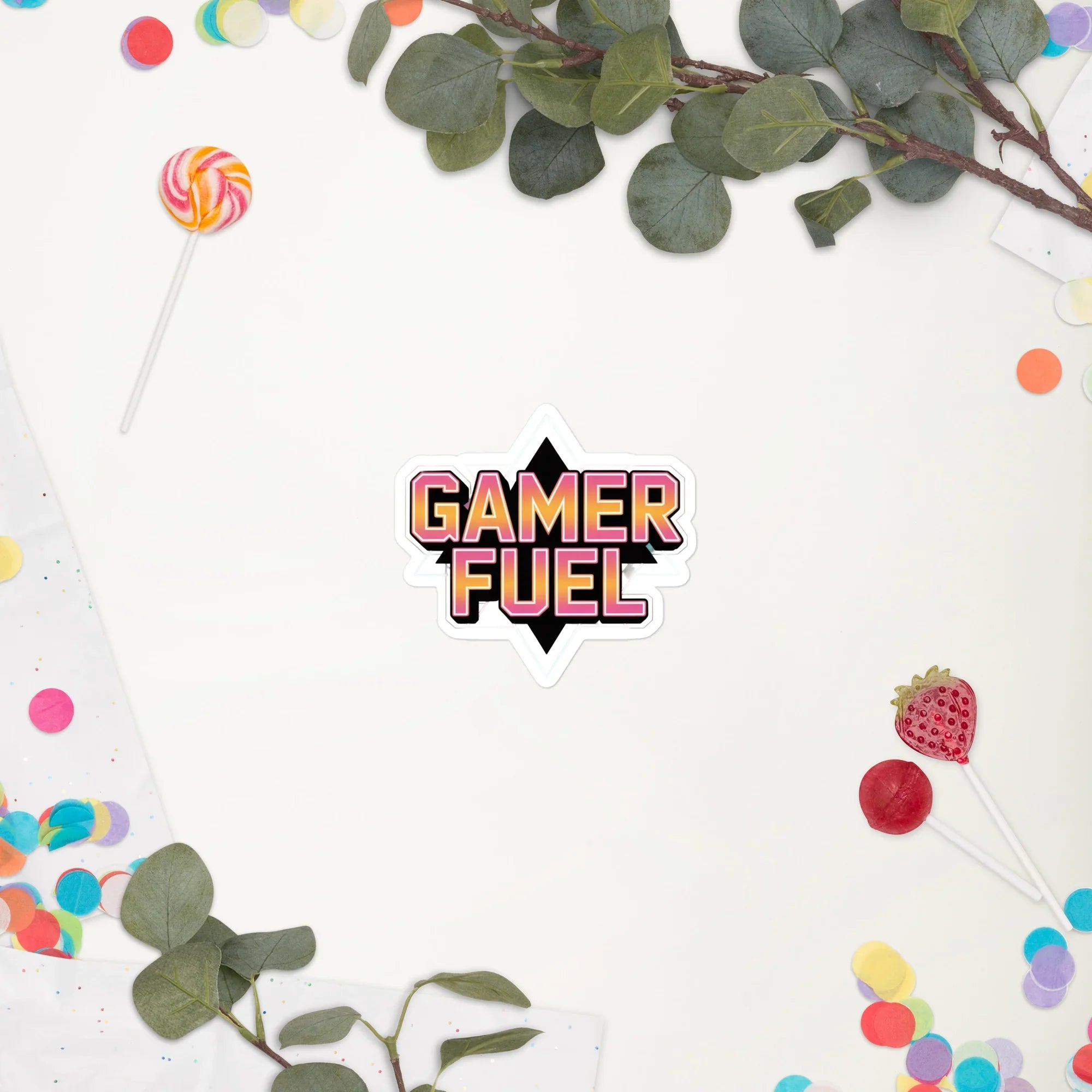 Gamer Fuel – Neon Energy Gaming Sticker for Players and Streamers - RaZits