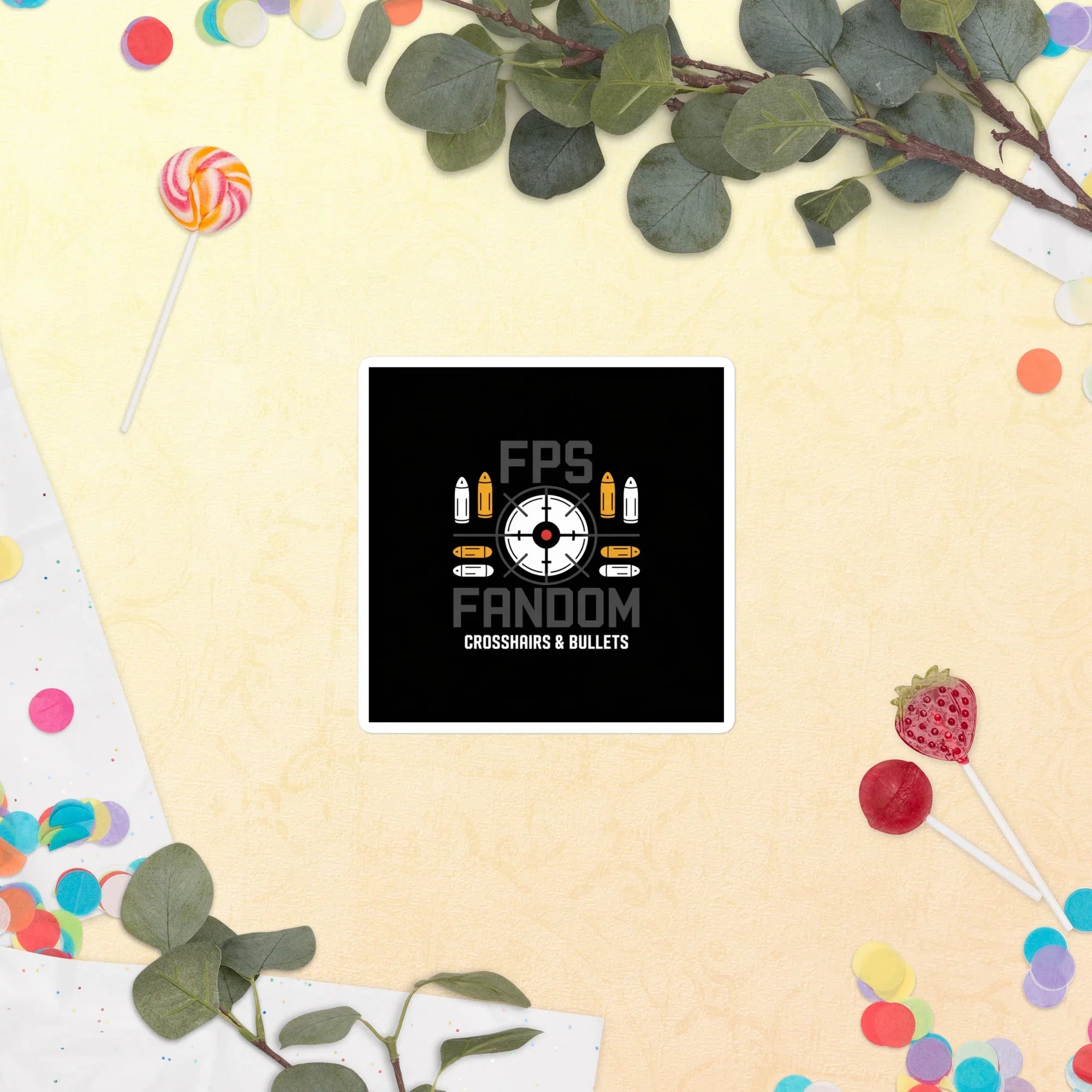 FPS Fandom Sticker – Crosshairs & Bullets Gamer Decal - RaZits