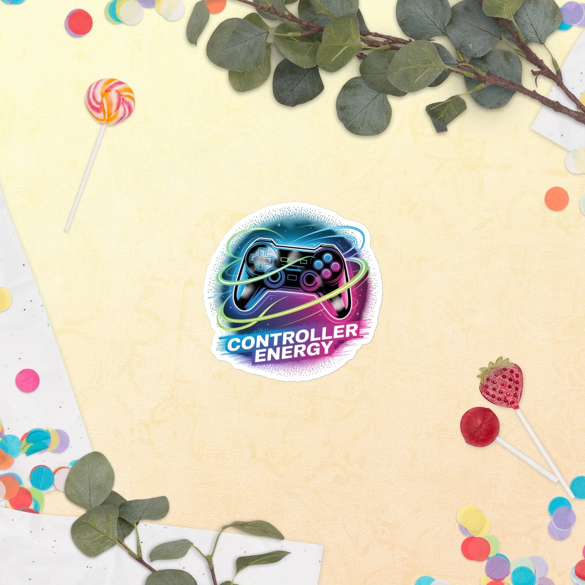 Controller Energy – Neon Gamer Vibes Design - RaZits