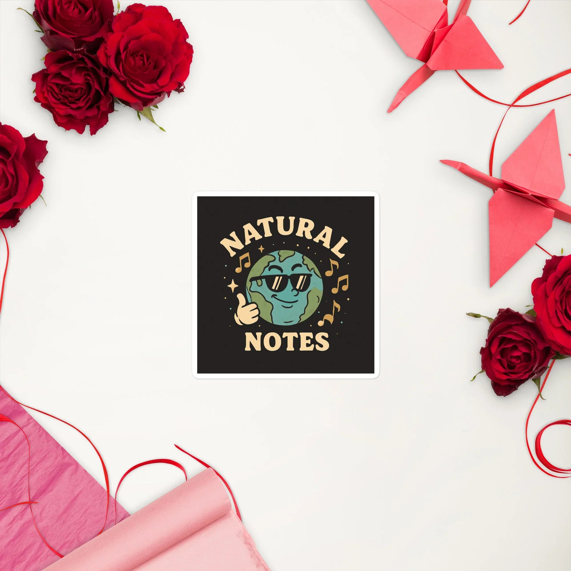 Natural Notes Sticker – Cool Earth Music Vibes - RaZits