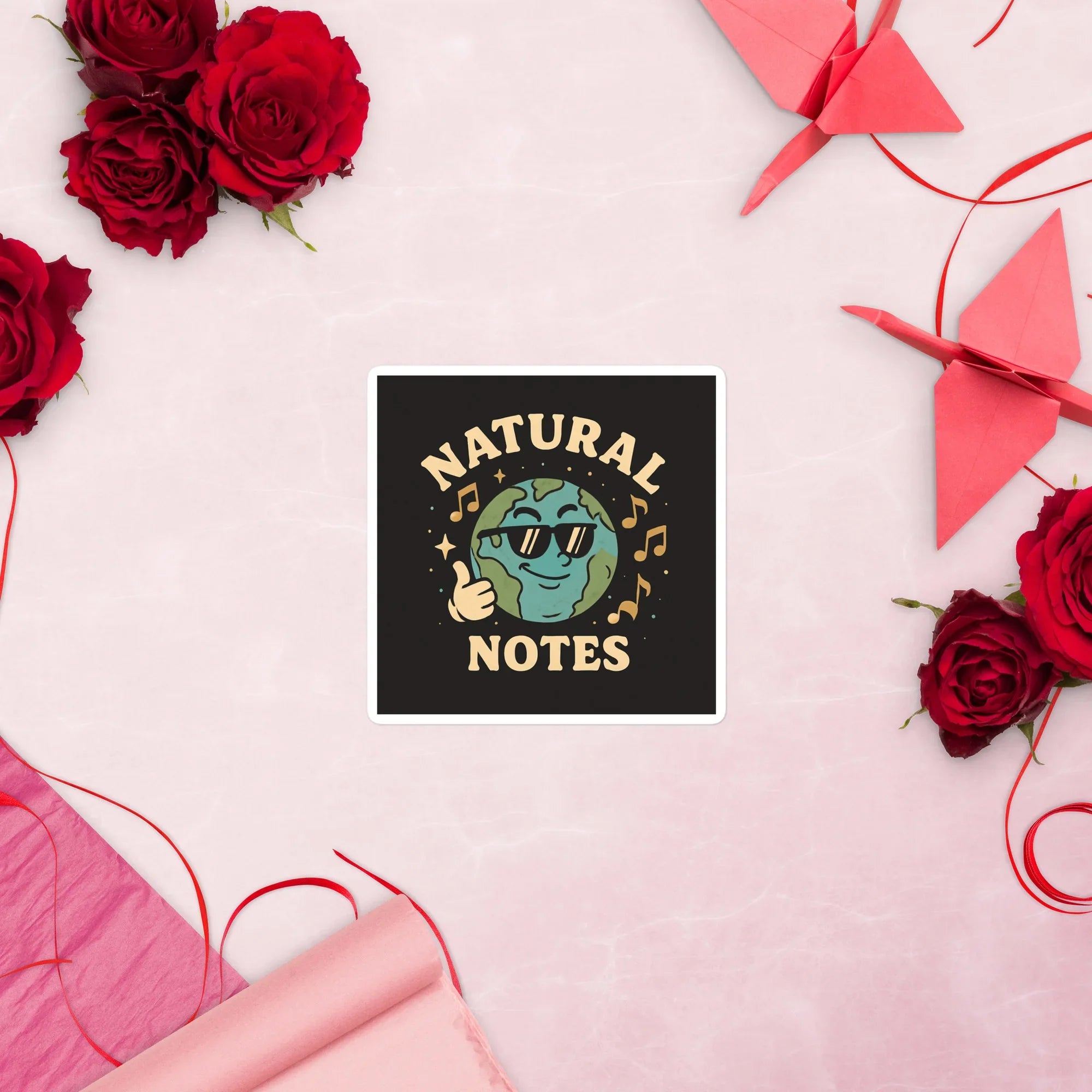Natural Notes Sticker – Cool Earth Music Vibes - RaZits