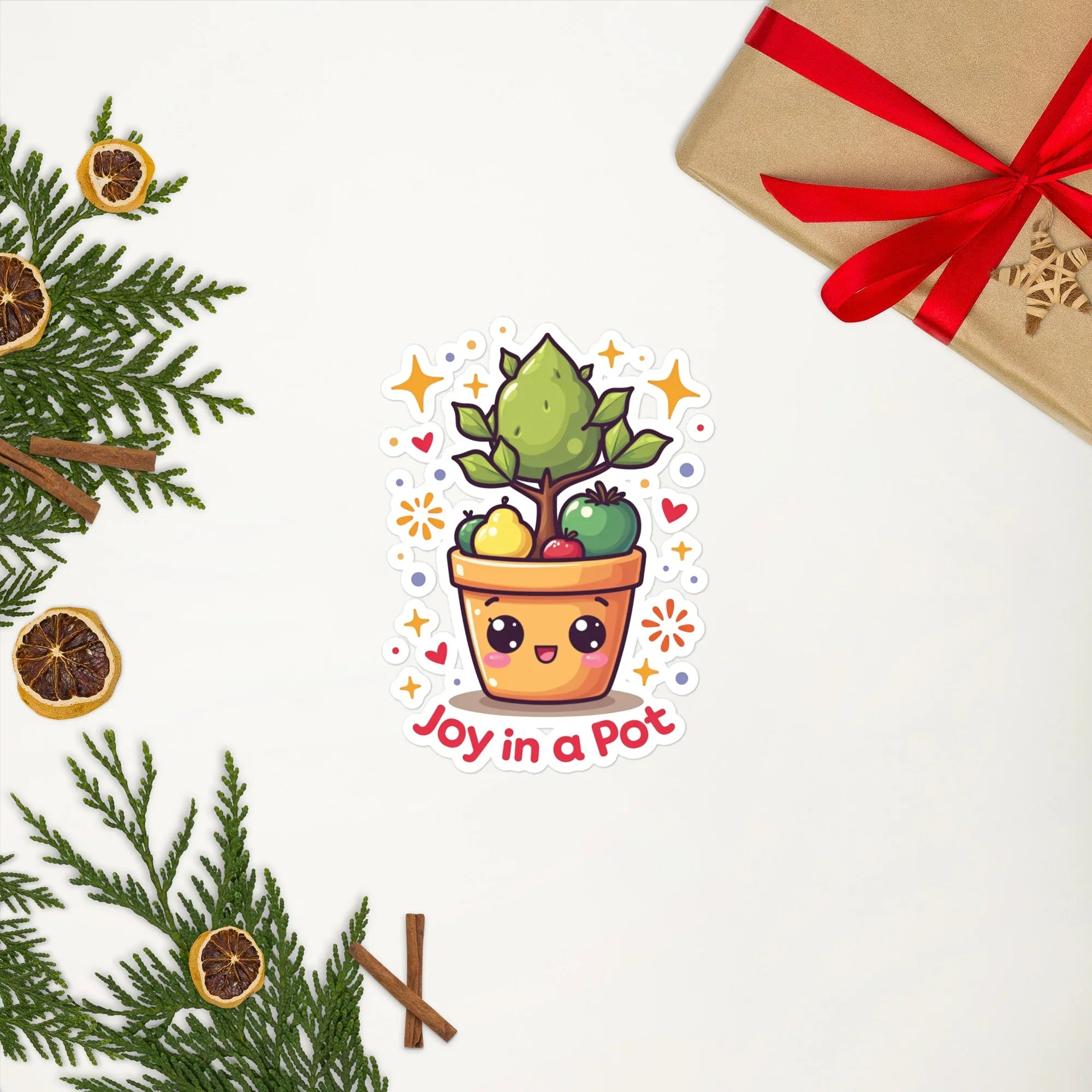 Joy in a Pot Sticker – Kawaii Garden Friends Vinyl - RaZits
