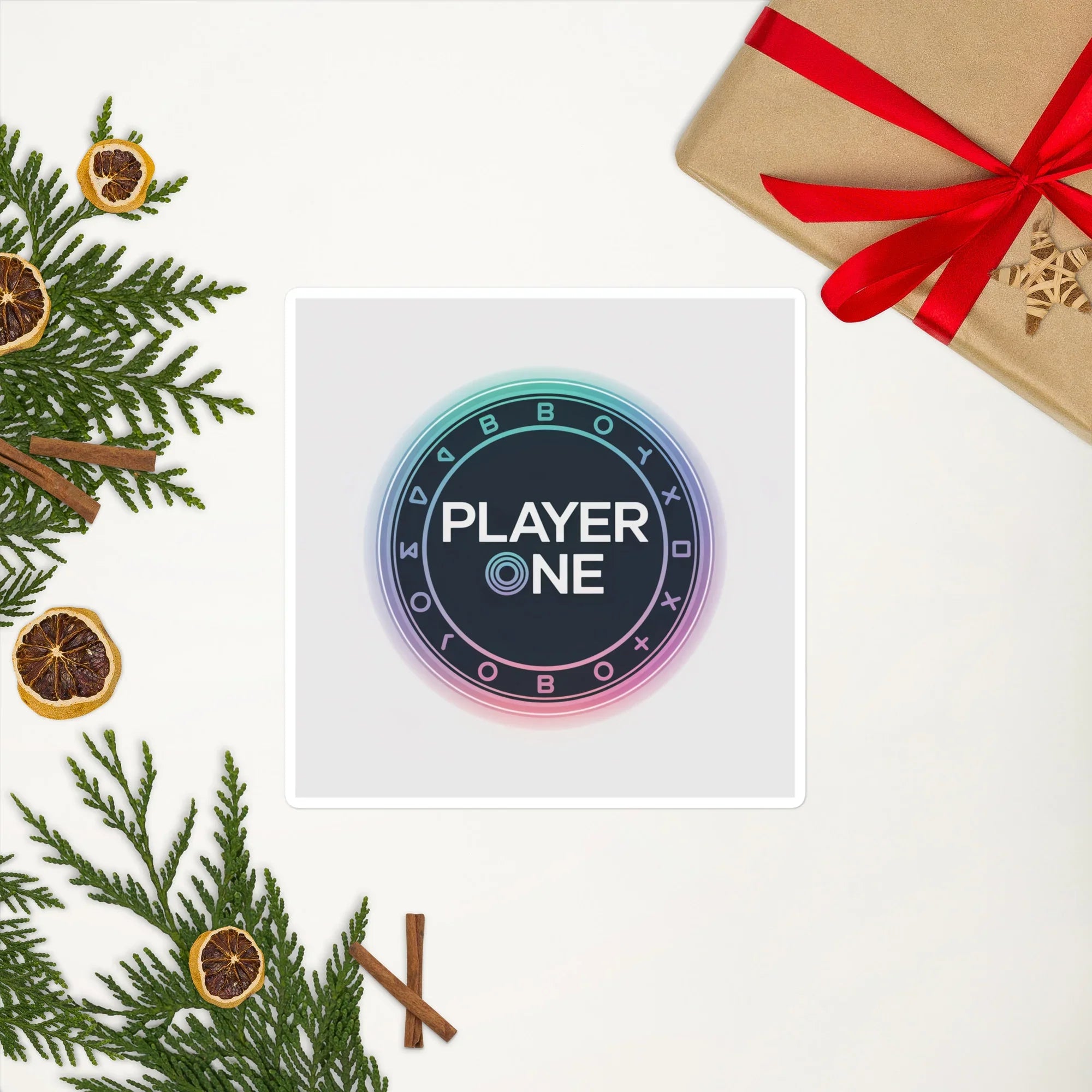 Player One Sticker – Neon Gamer Console Badge Decal - RaZits