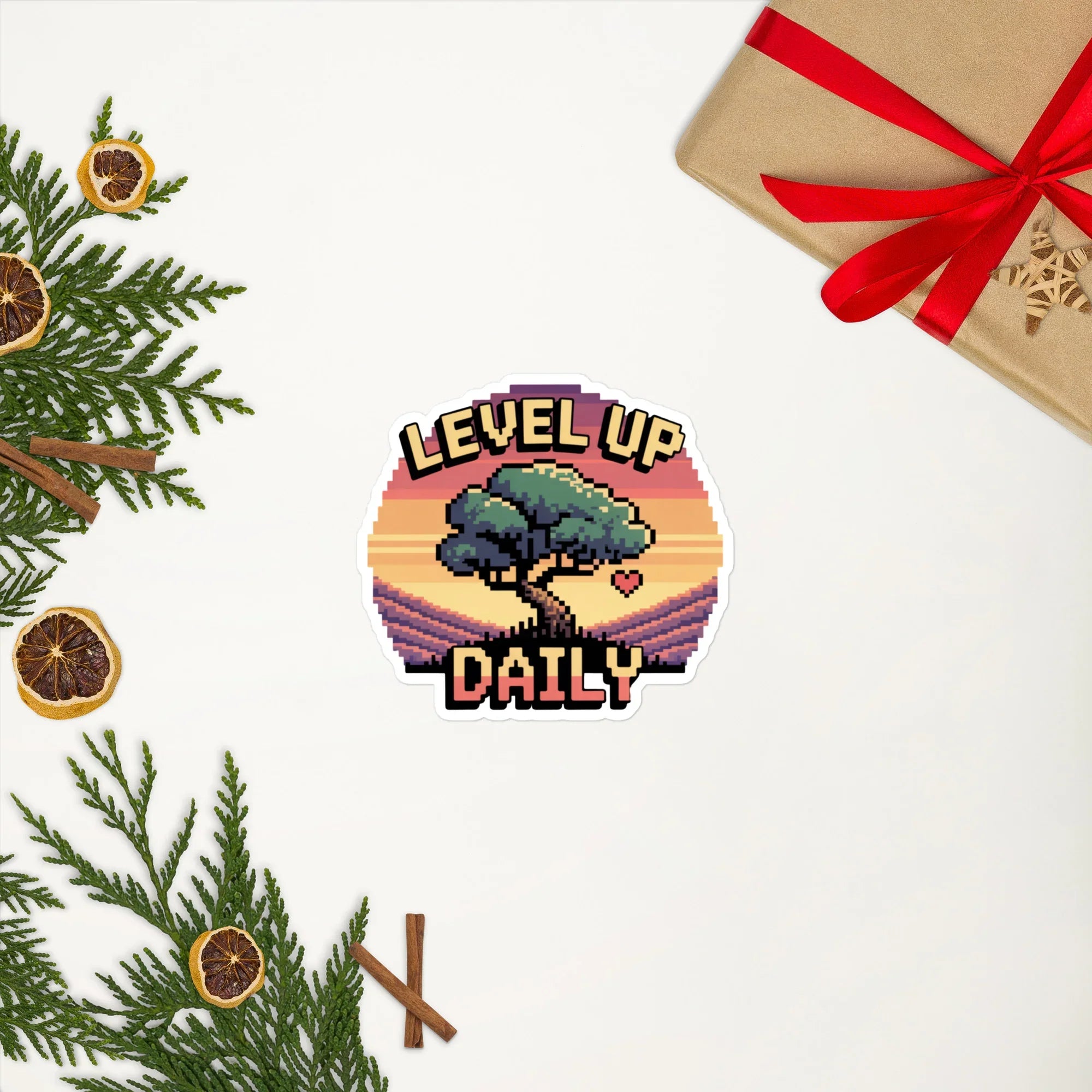 Level Up Daily – Retro Pixel Art Motivational Design - RaZits