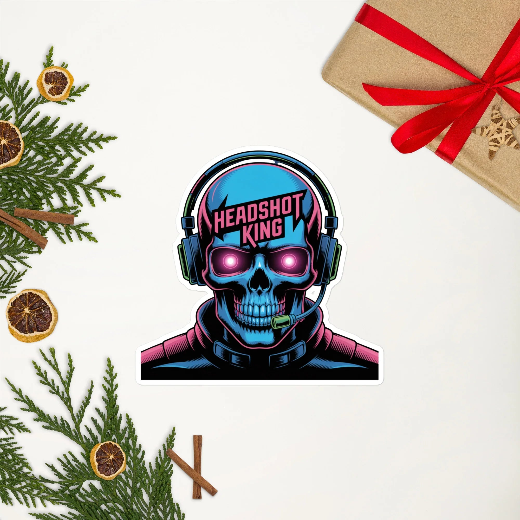 Headshot King – Neon Deathmatch Legend Sticker - RaZits
