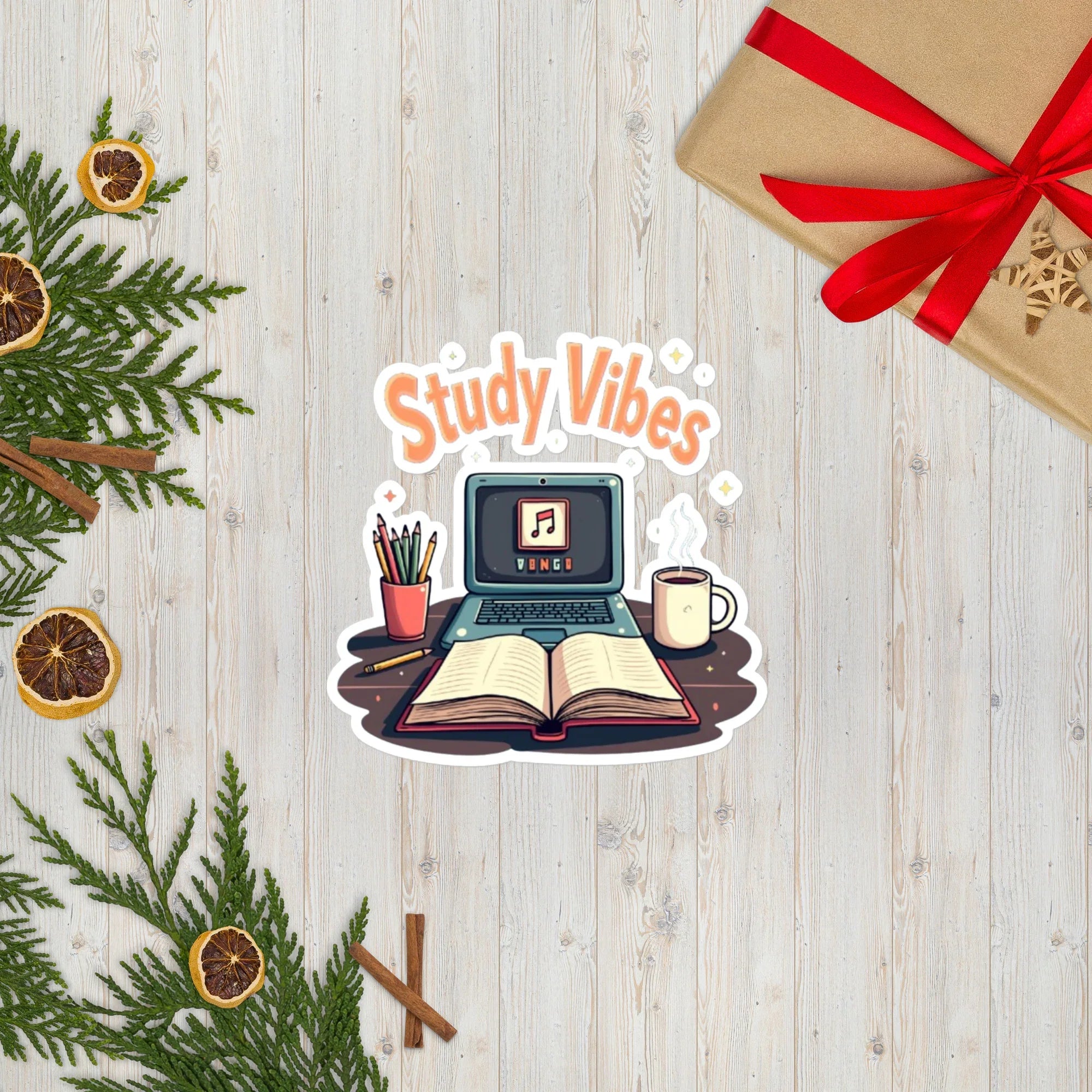 Study Vibes Cozy Desk Sticker - RaZits