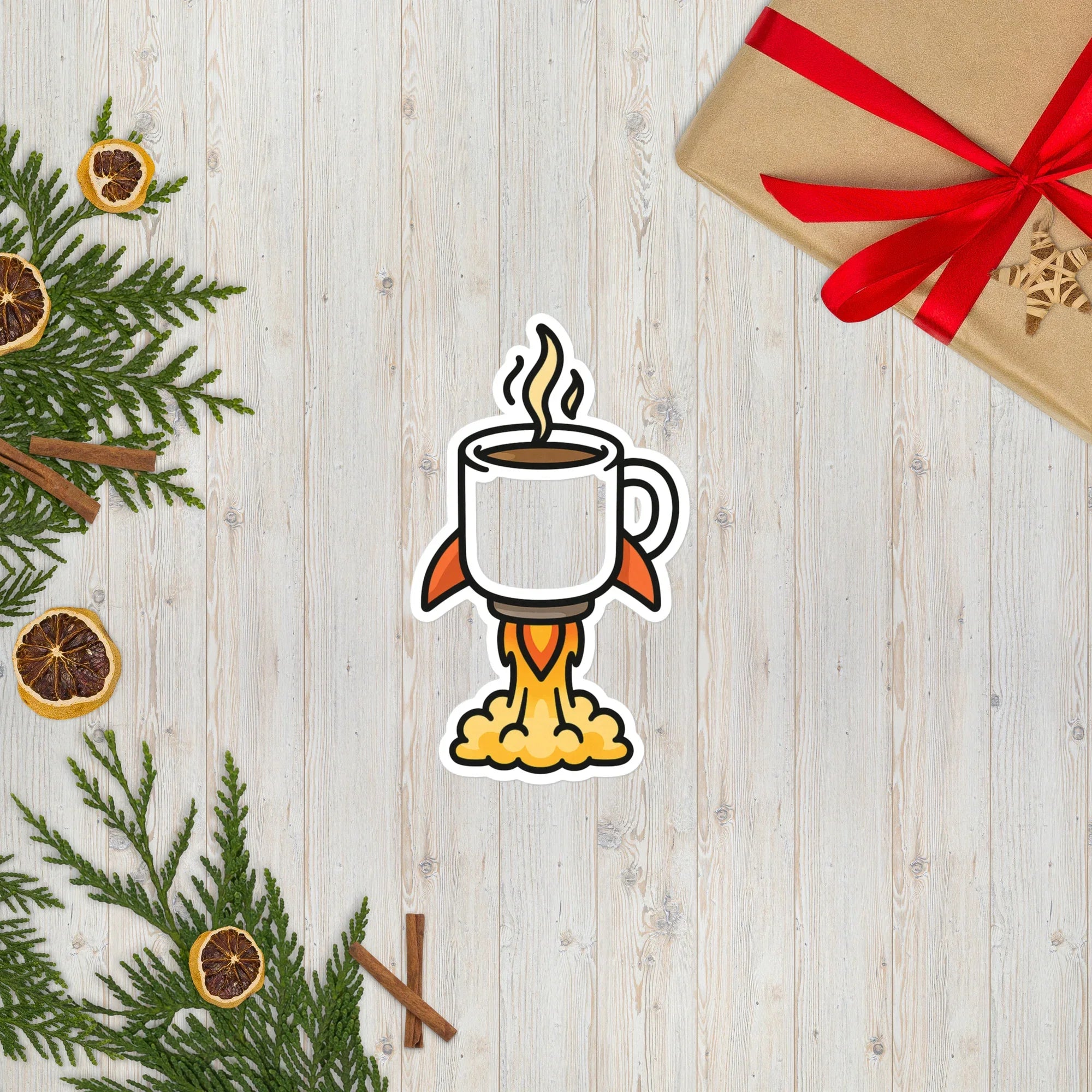 Rocket Mug Sticker – Launch Your Brew - RaZits