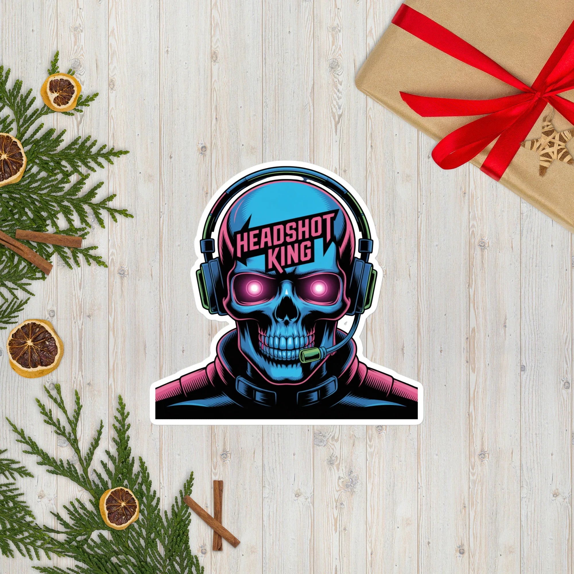 Headshot King – Neon Deathmatch Legend Sticker - RaZits