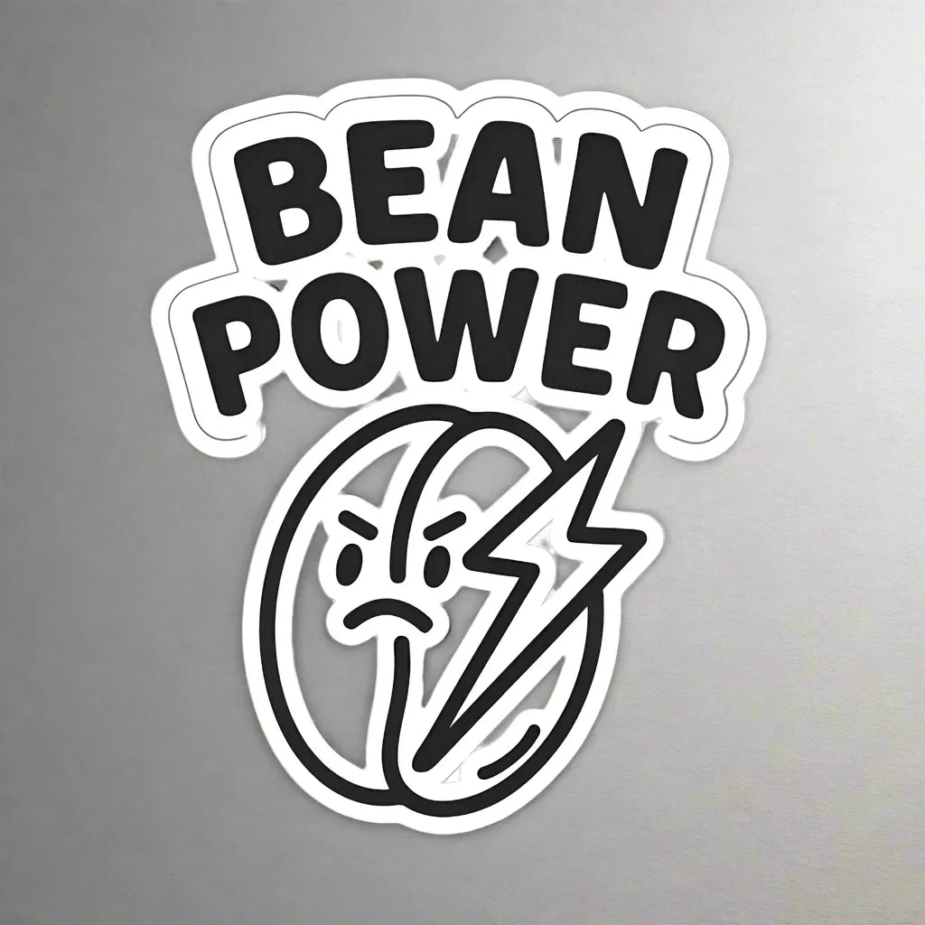 Bean Power Sticker – Lightning Bold Coffee Energy - RaZits