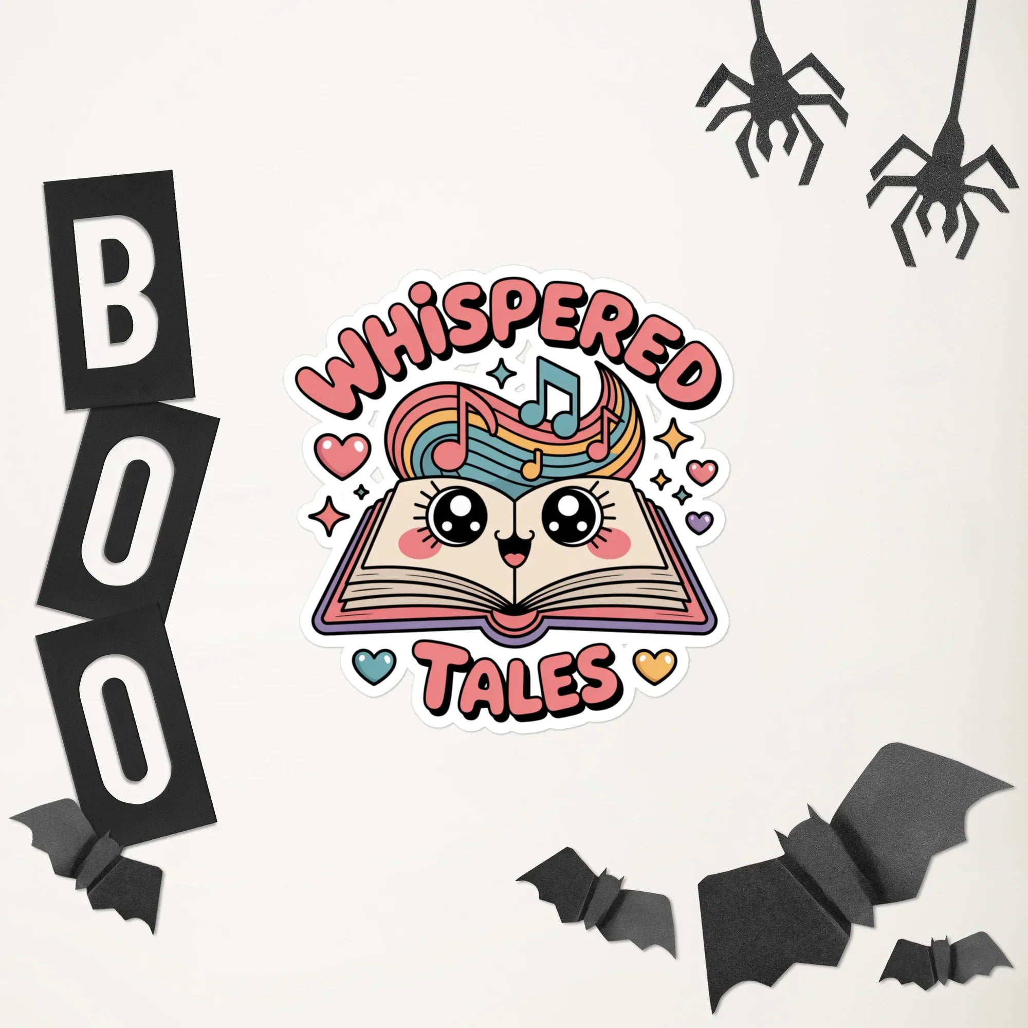 Whispered Tales Kawaii Book Sticker - RaZits