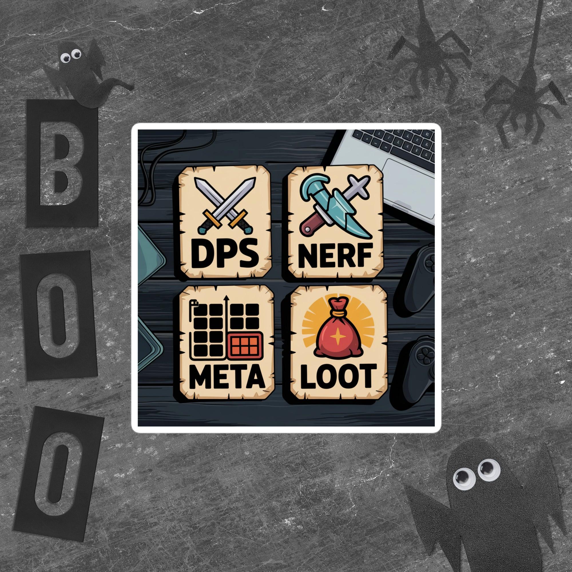 DPS NERF META LOOT Sticker – RPG Gamer Terms Decal - RaZits