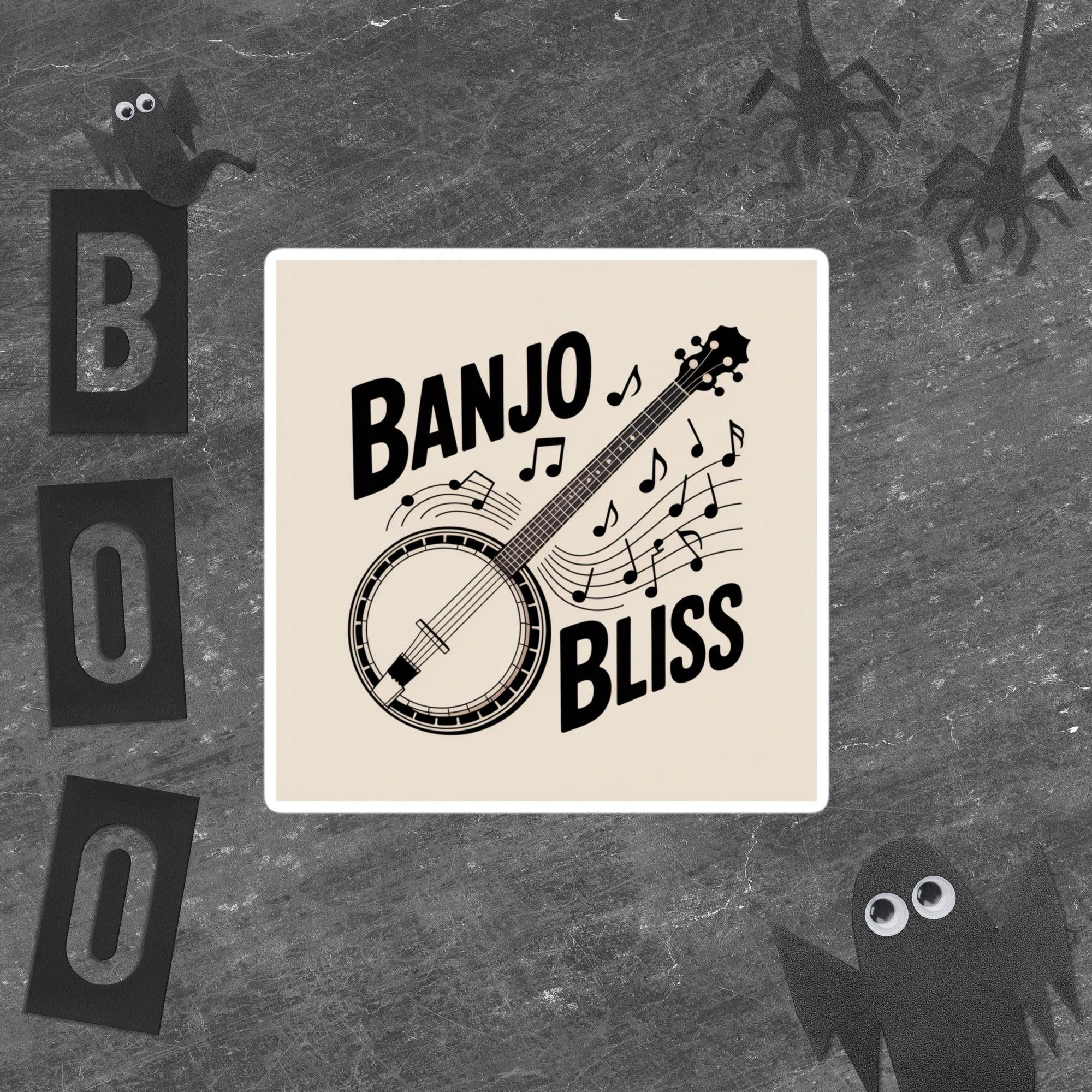 Banjo Bliss Sticker – Musical Strings That Sing - RaZits