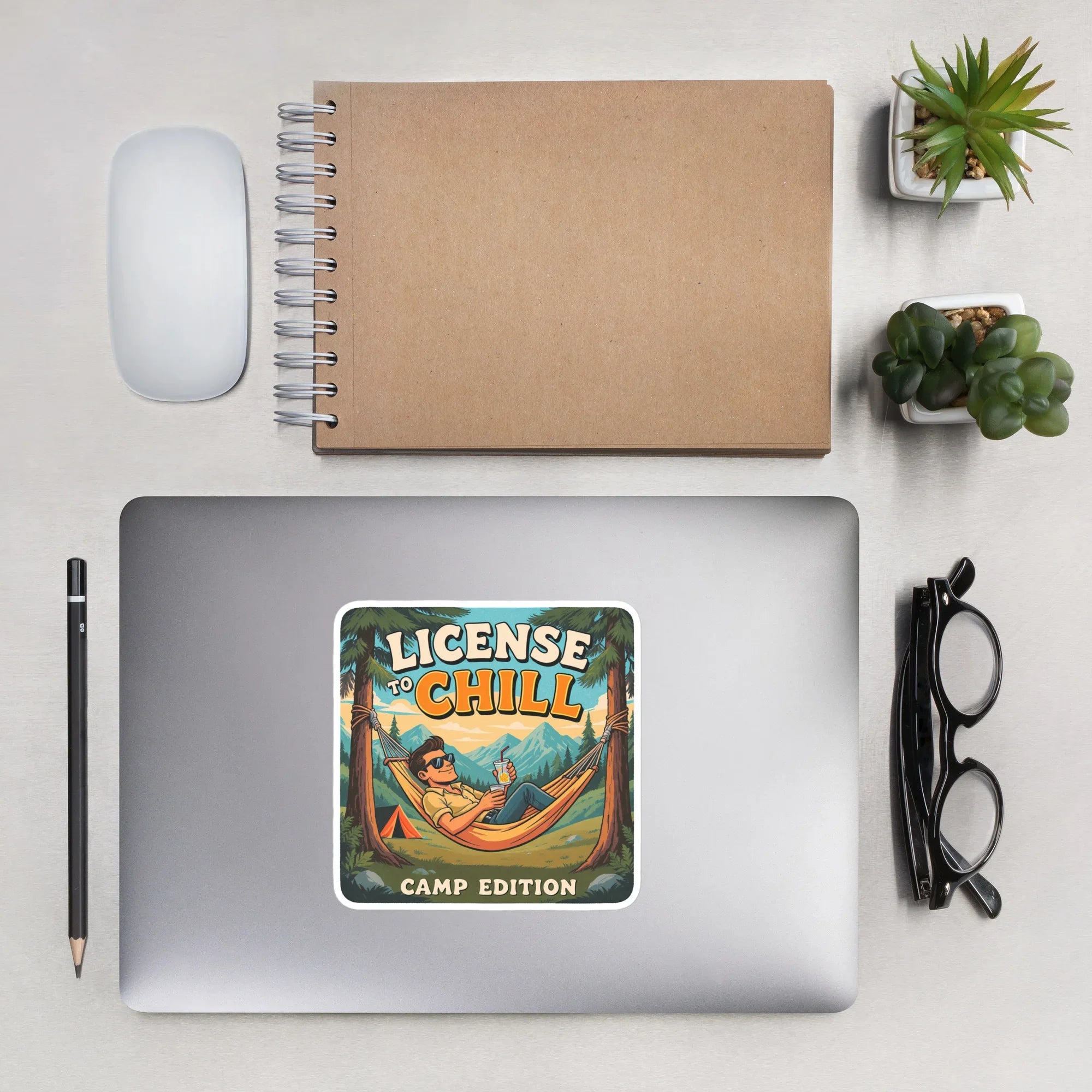 License to Chill – Camp Edition Sticker - RaZits