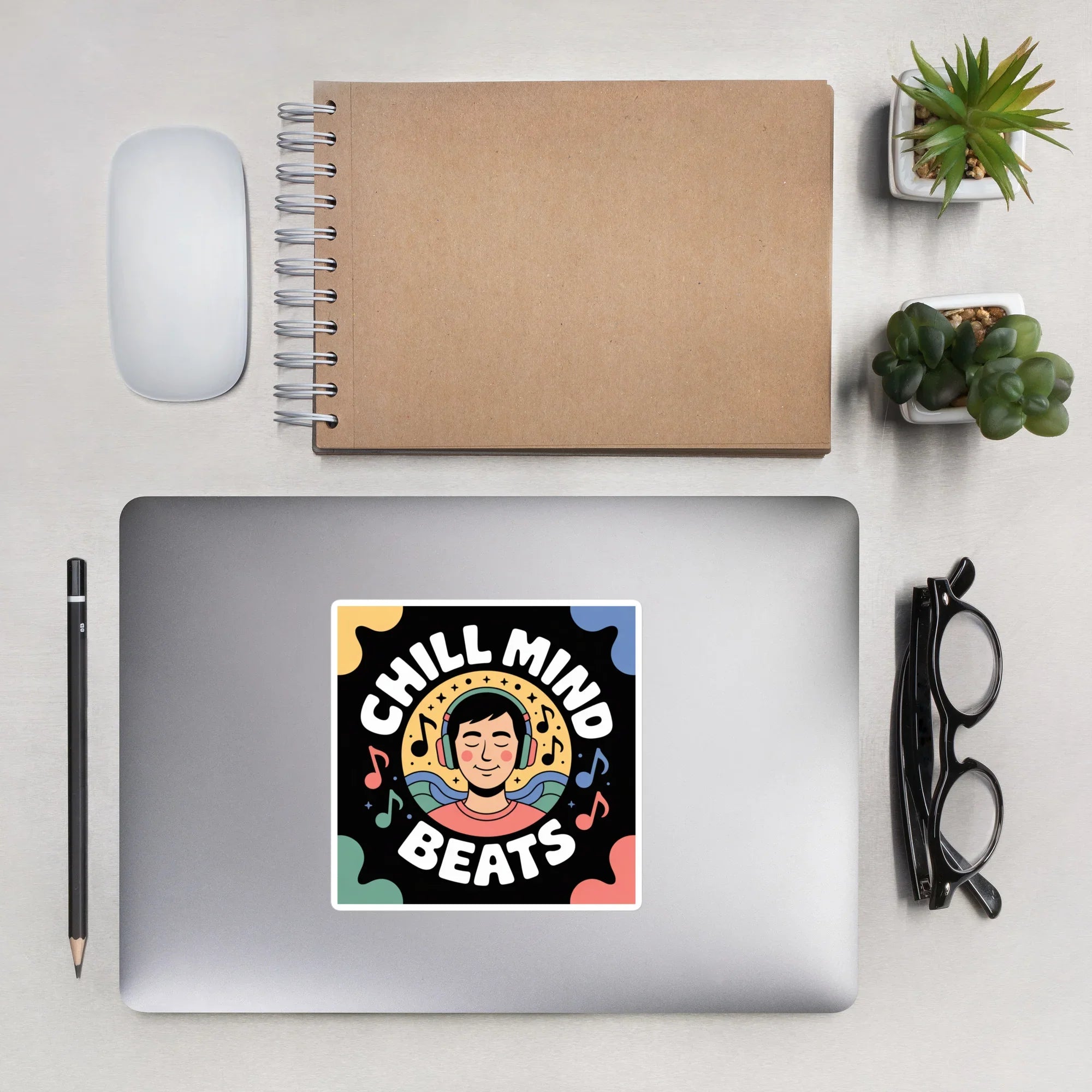 Chill Mind Beats Sticker – Headphone Zen Mode - RaZits